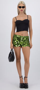 Shorts de lentejuela mini