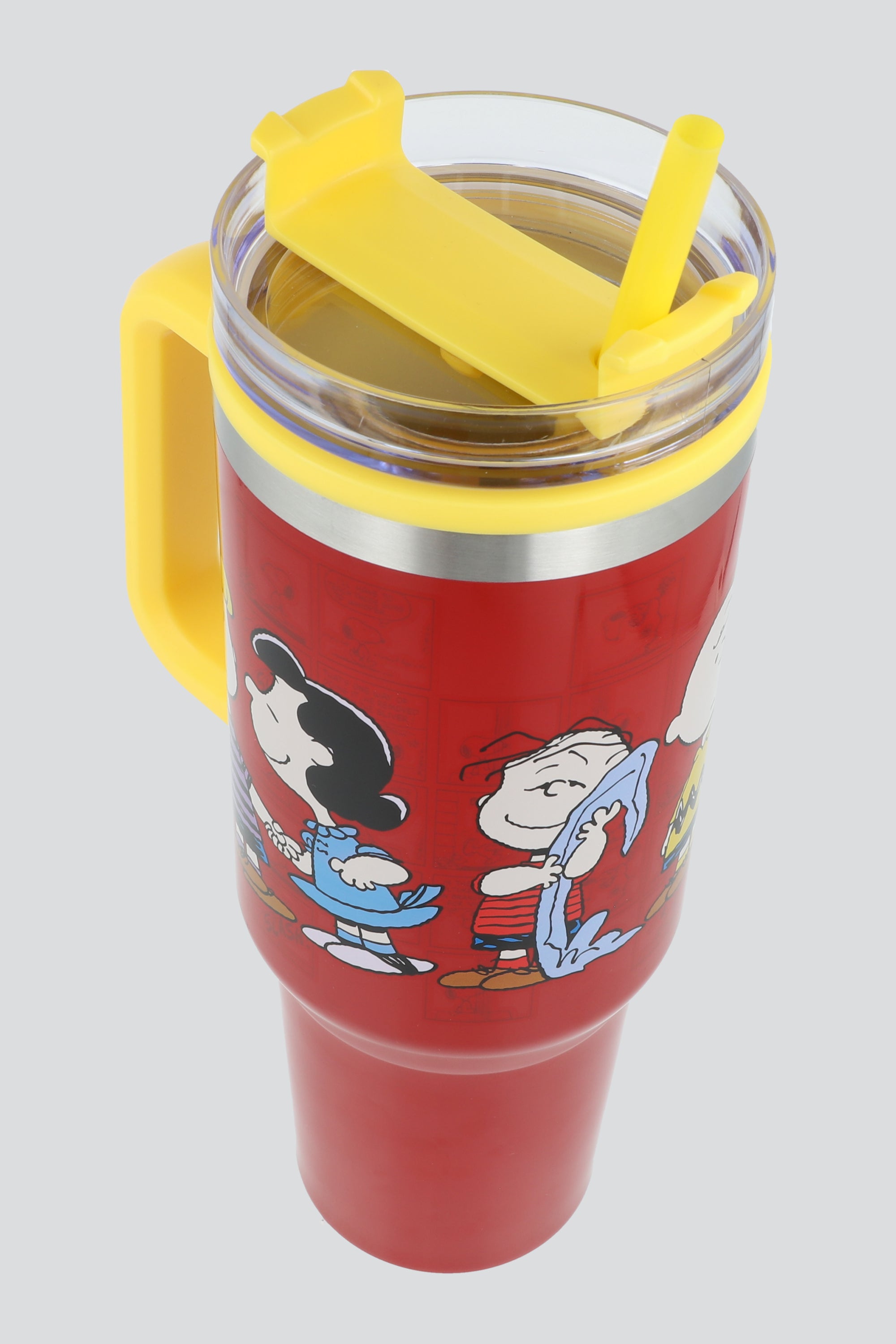 Termo doble pared Snoopy popote 1.2 L ROJO COMBO