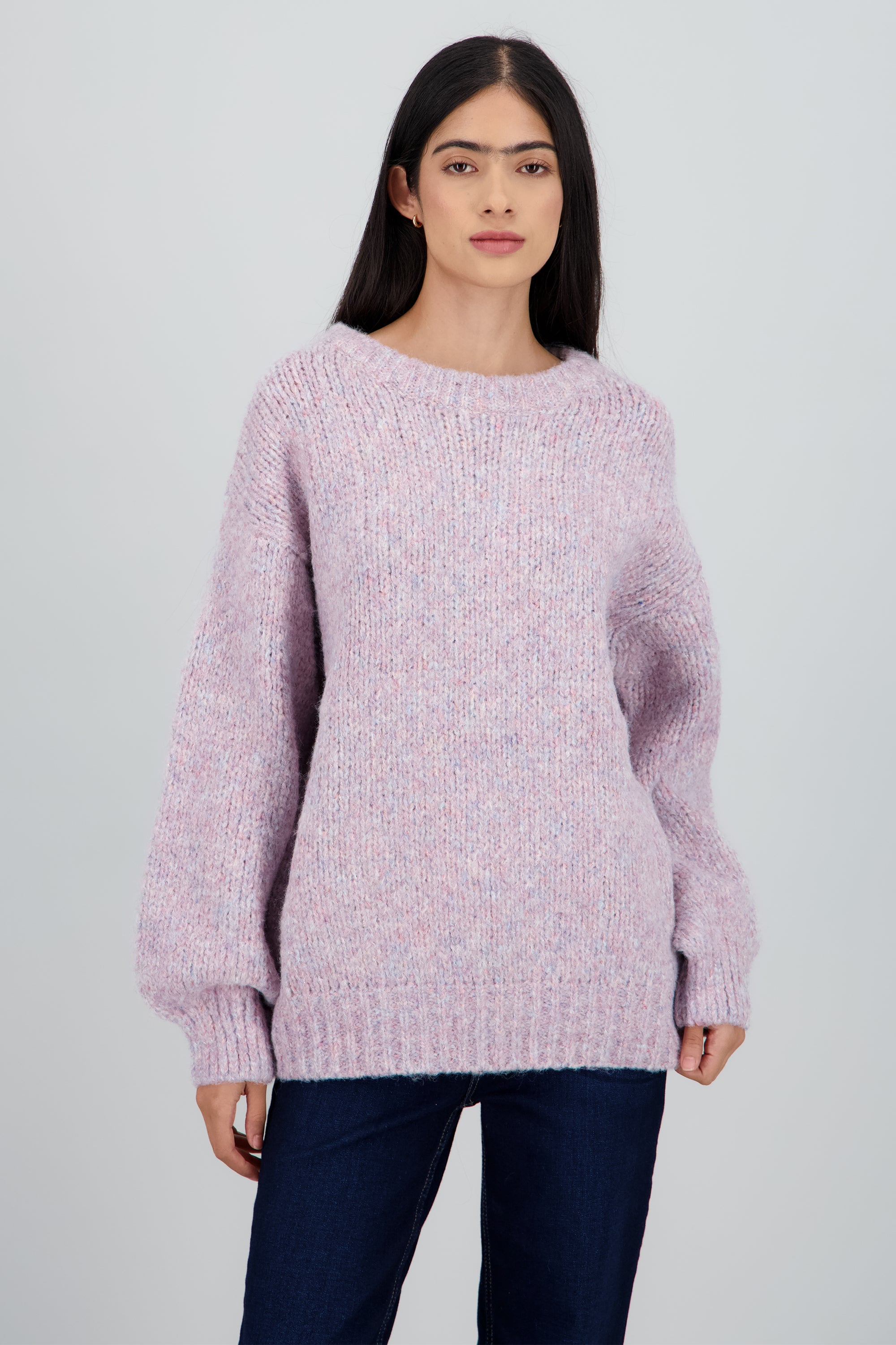 Sueter oversized con lurex MULTICOLOR PASTEL