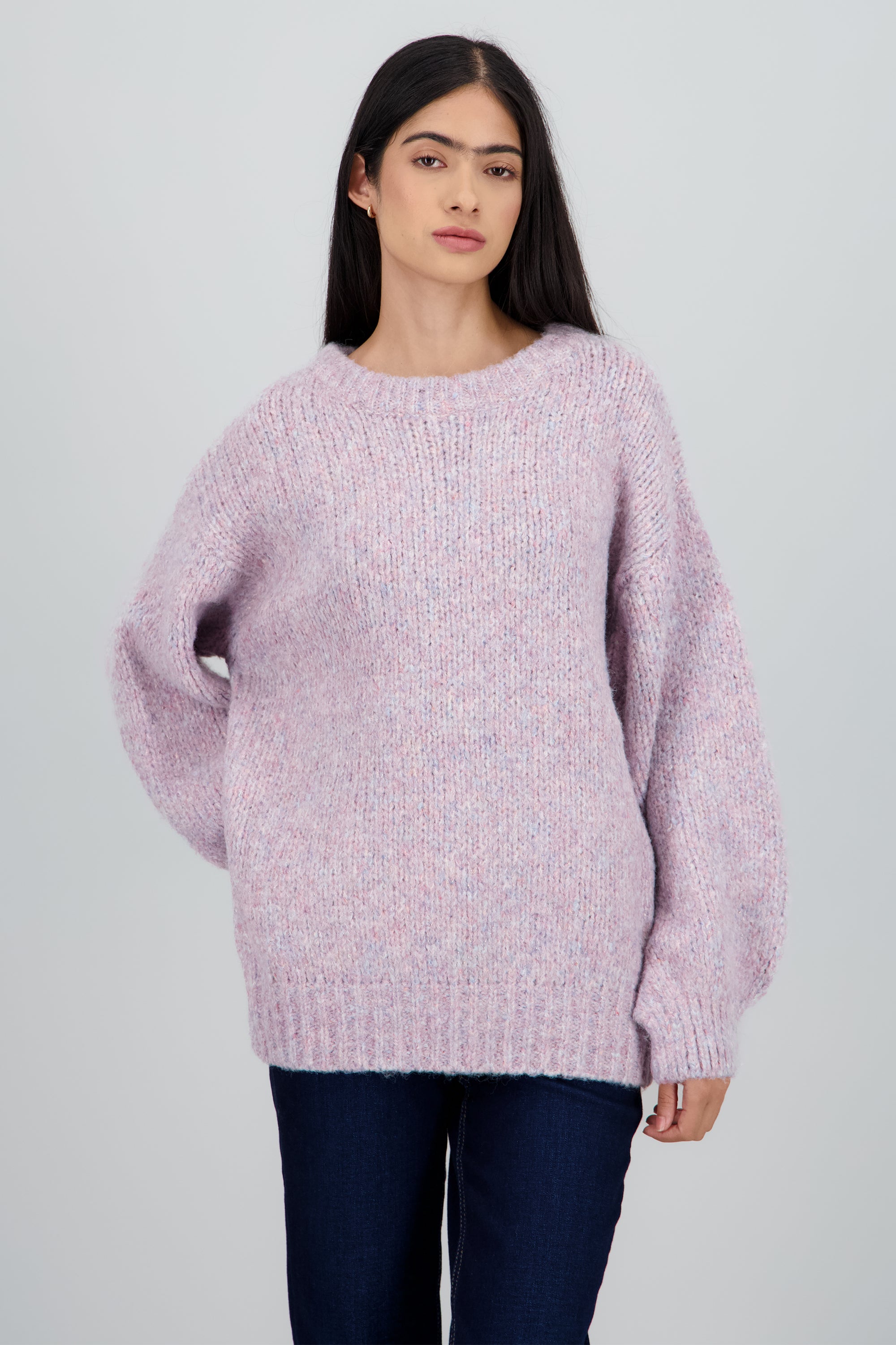 Sueter oversized con lurex MULTICOLOR PASTEL