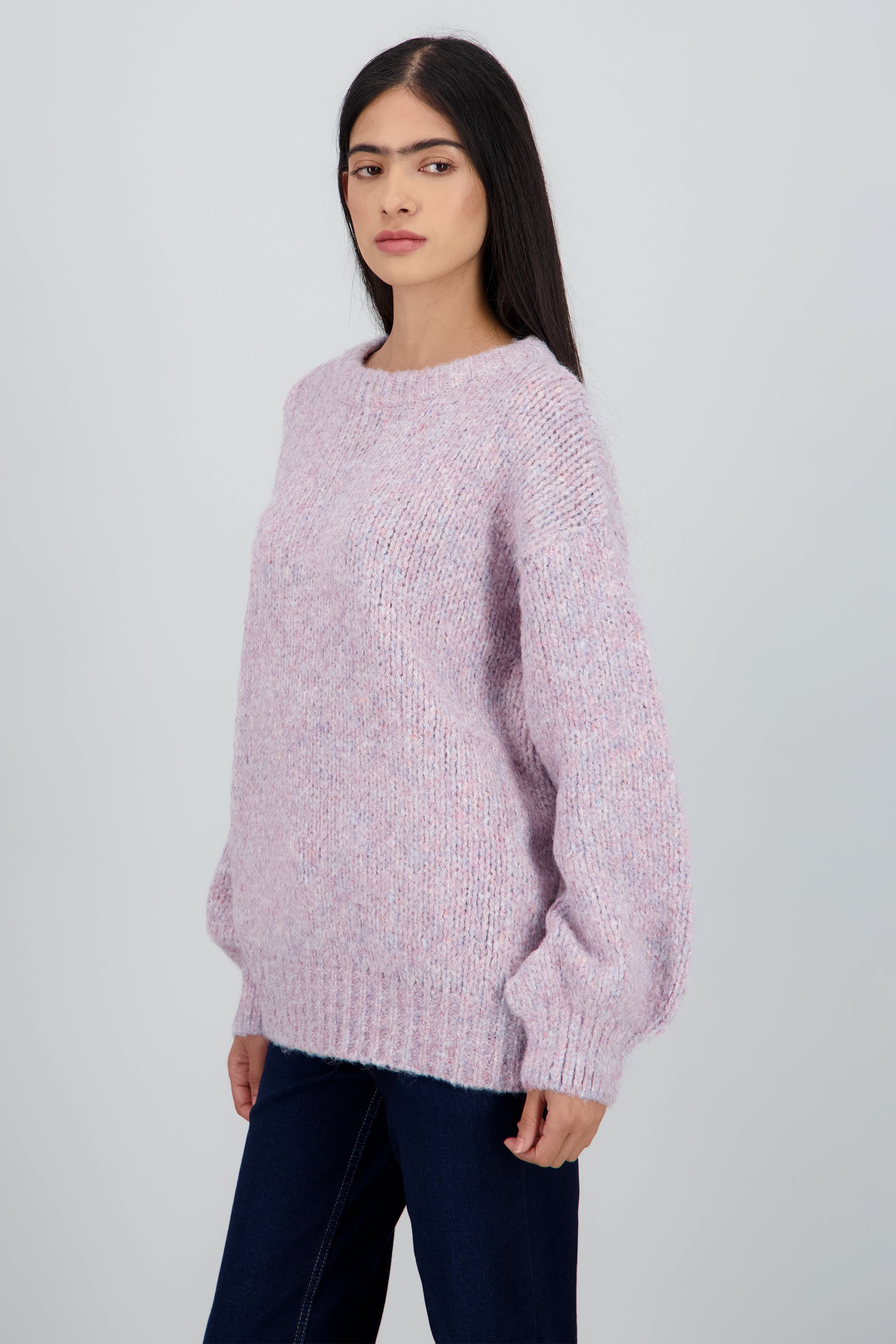 Sueter oversized con lurex MULTICOLOR PASTEL