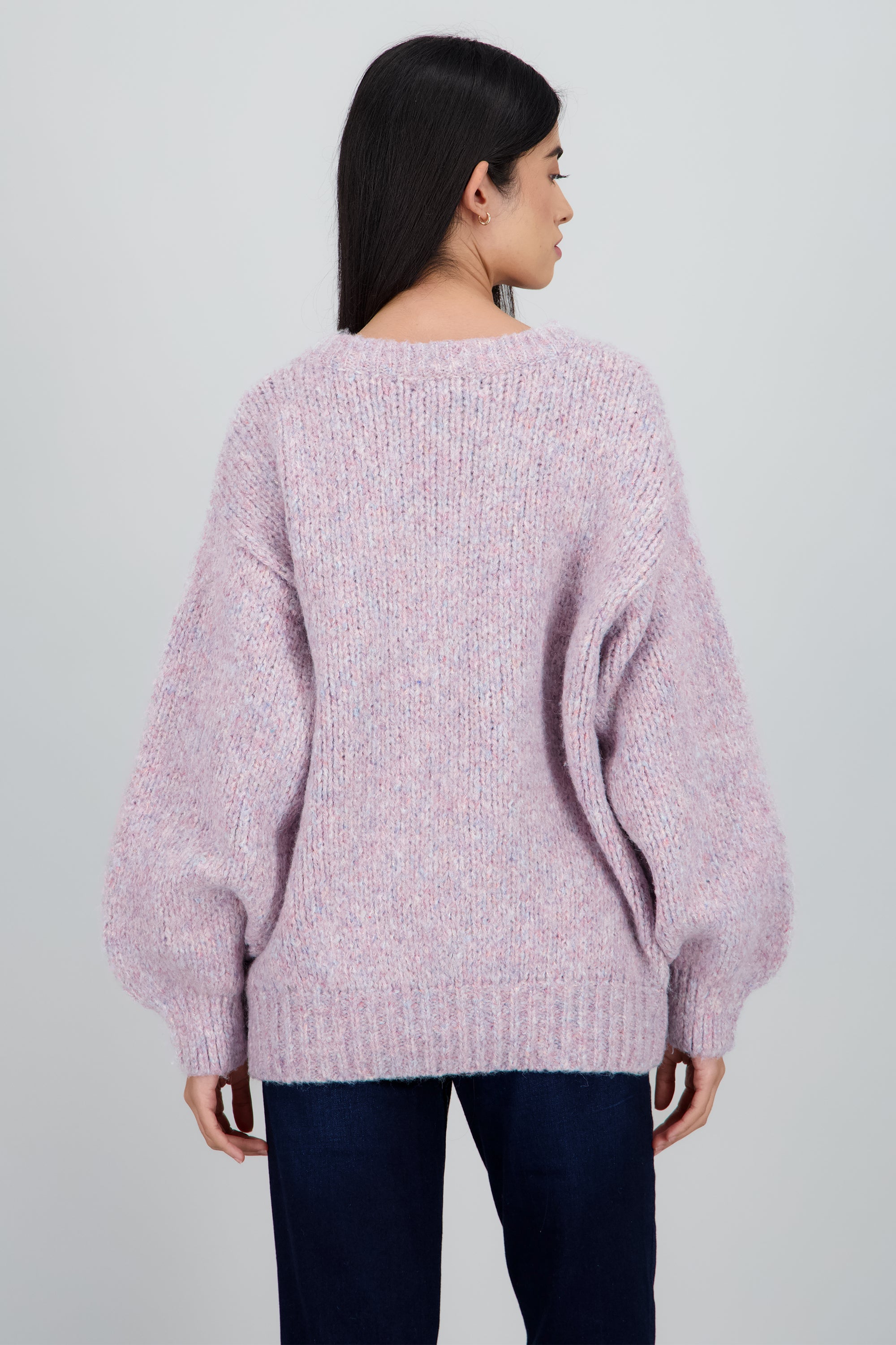 Sueter oversized con lurex MULTICOLOR PASTEL