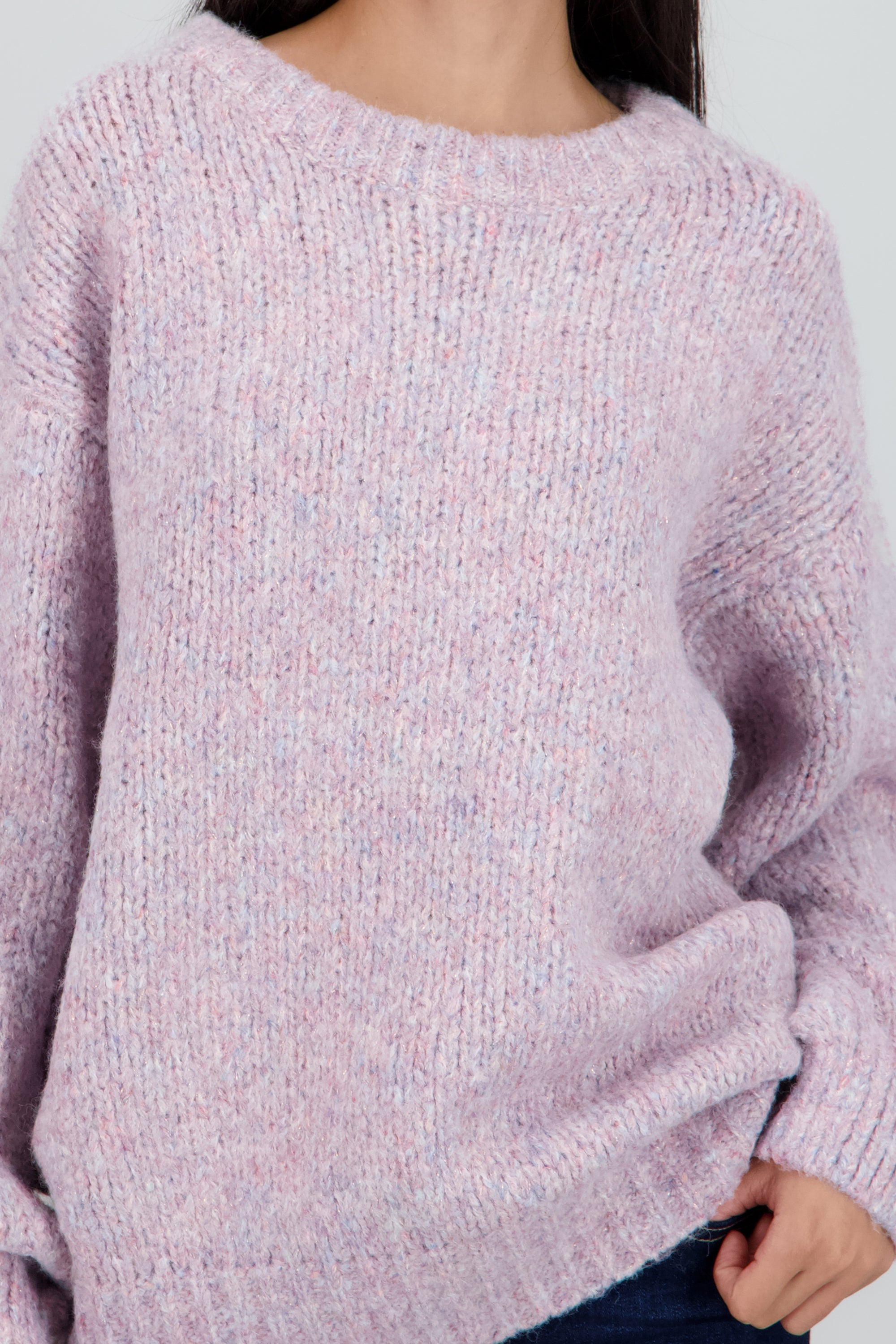 Sueter oversized con lurex MULTICOLOR PASTEL