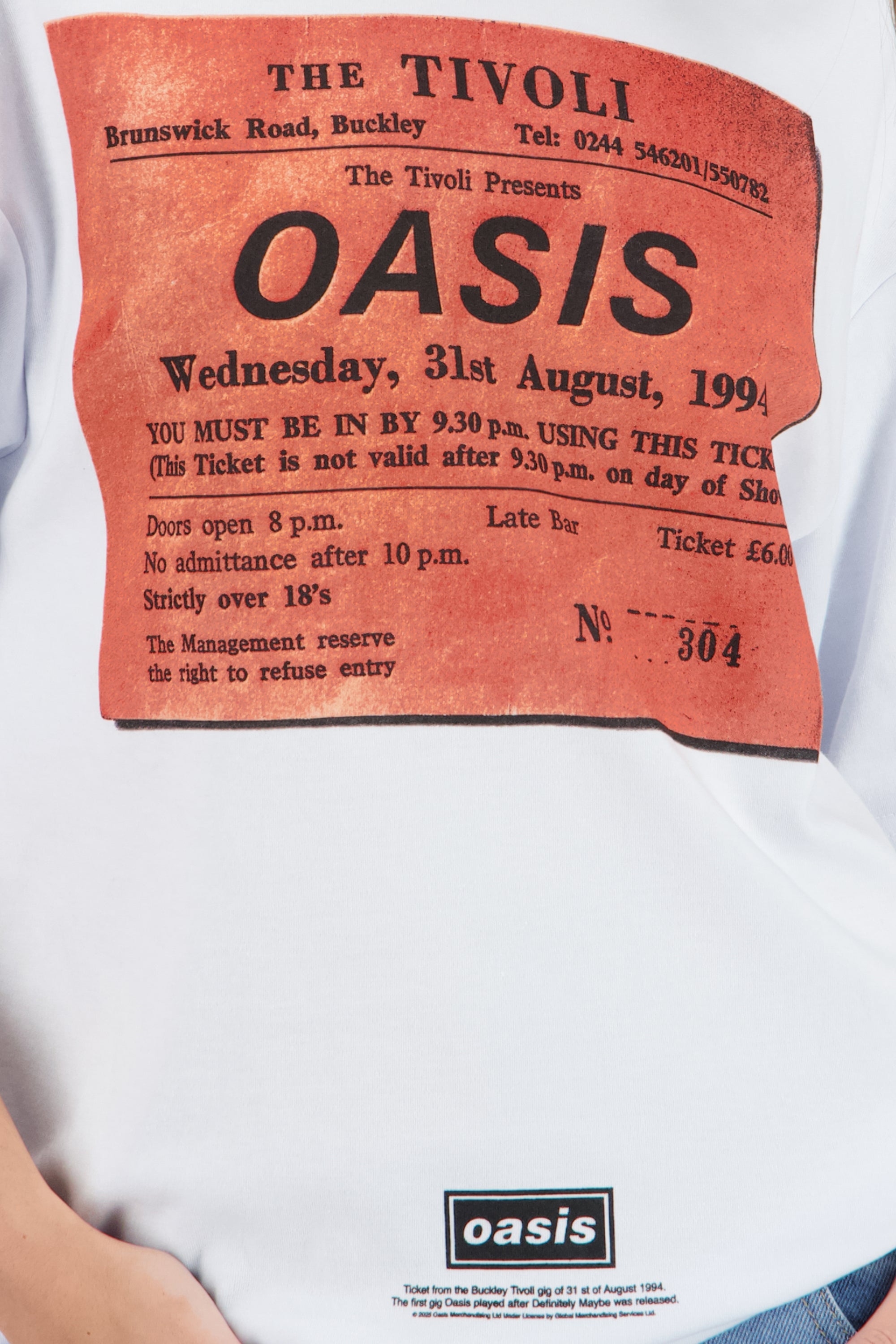 Playera Oasis manga corta over BLANCO