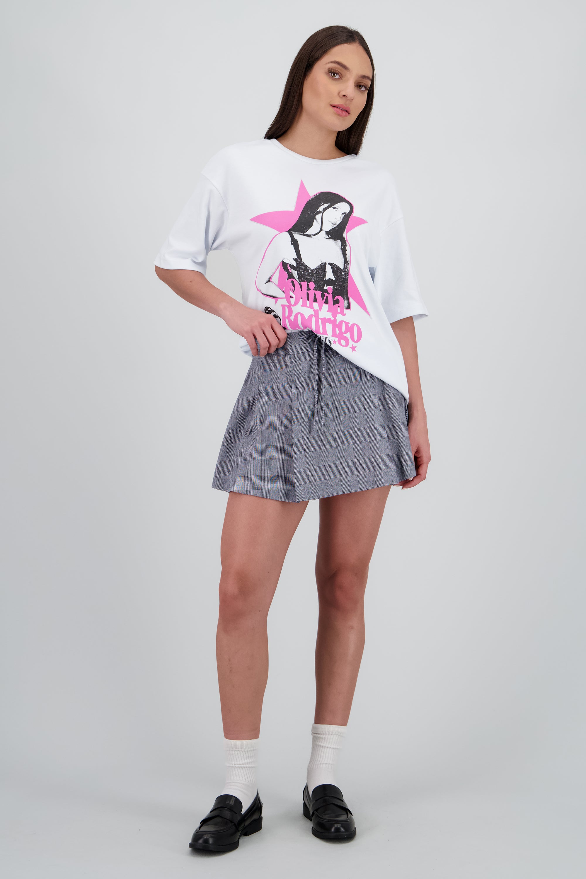Playera Olivia Rodrigo estrella BLANCO