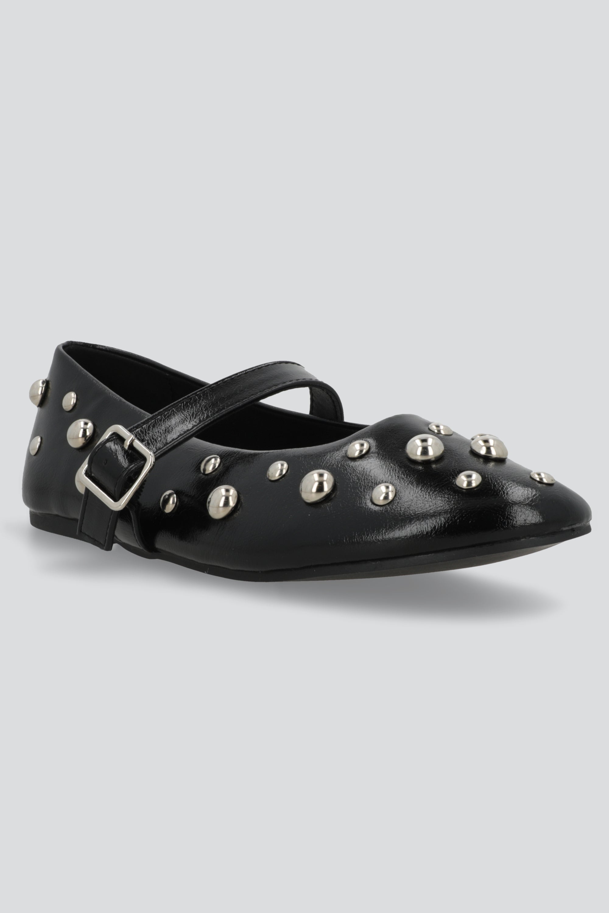 Flat maryjane studs grandes NEGRO