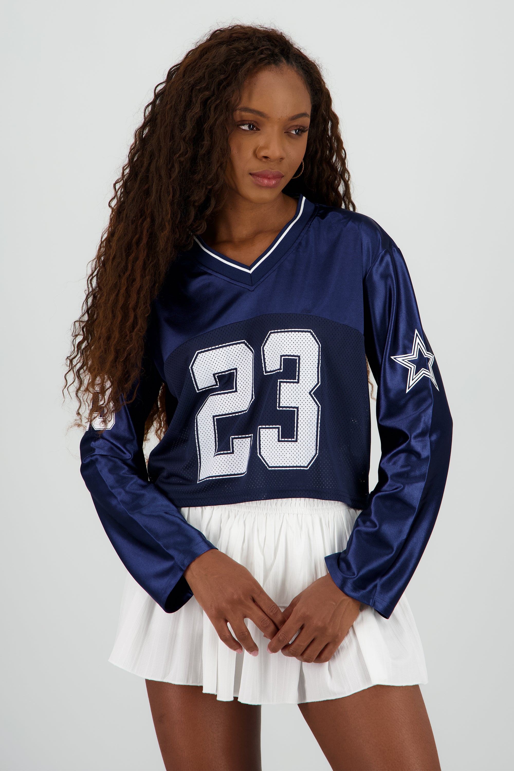 Playera tipo deportiva de manga larga MARINO COMBO