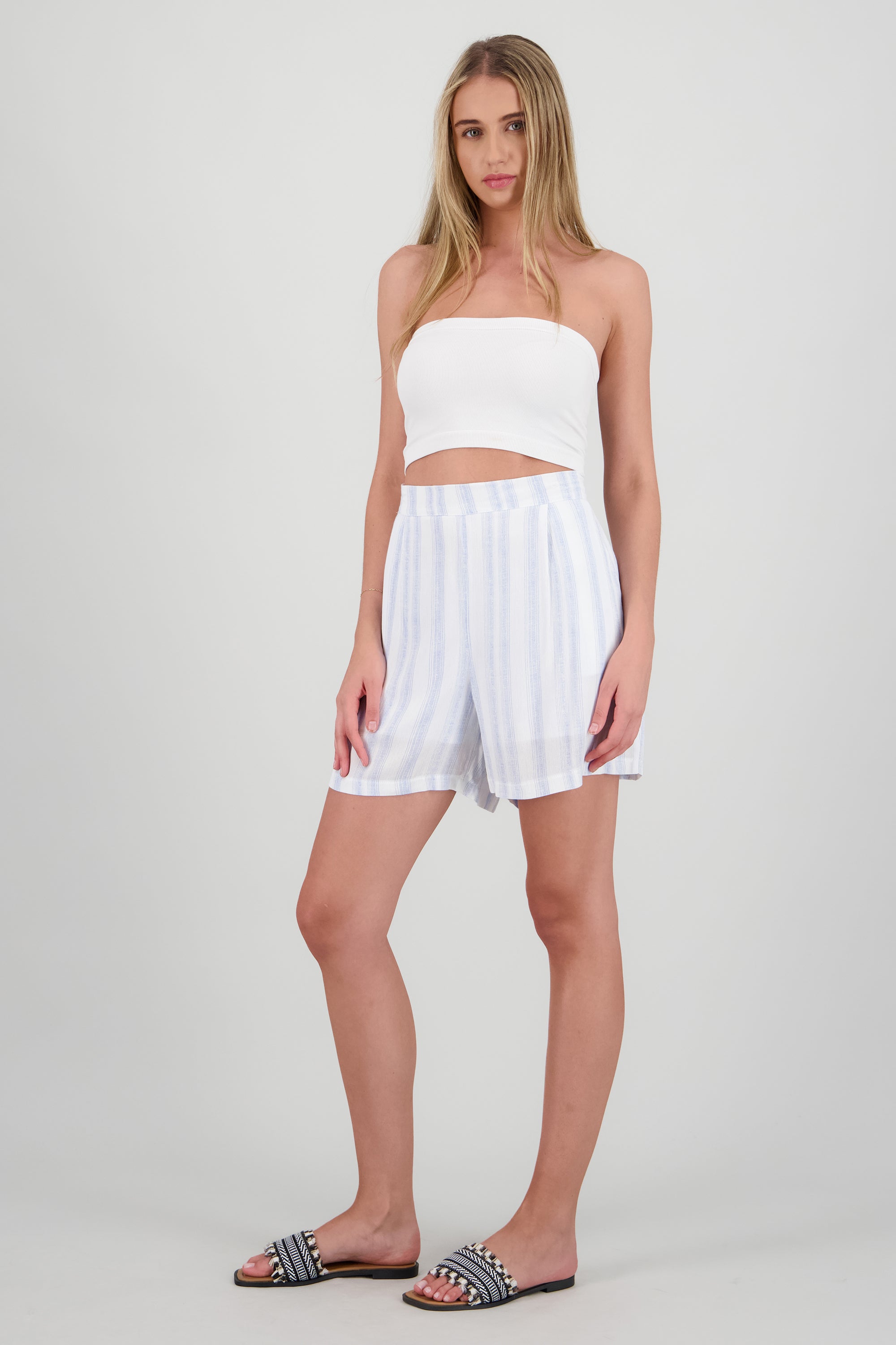 Sandalia tejida flecos BEIGE