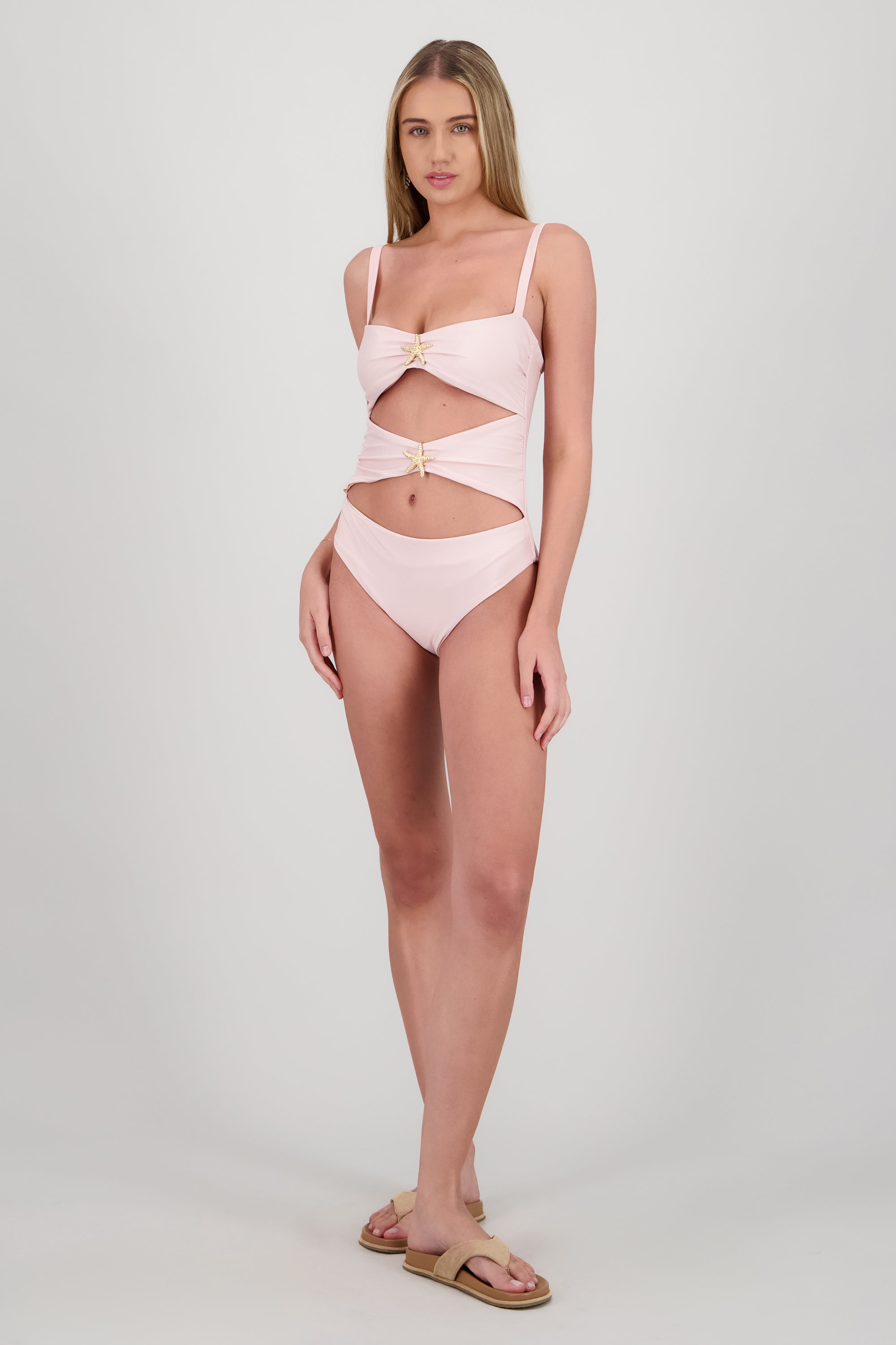 Sandalia pata de gallo plataforma NUDE