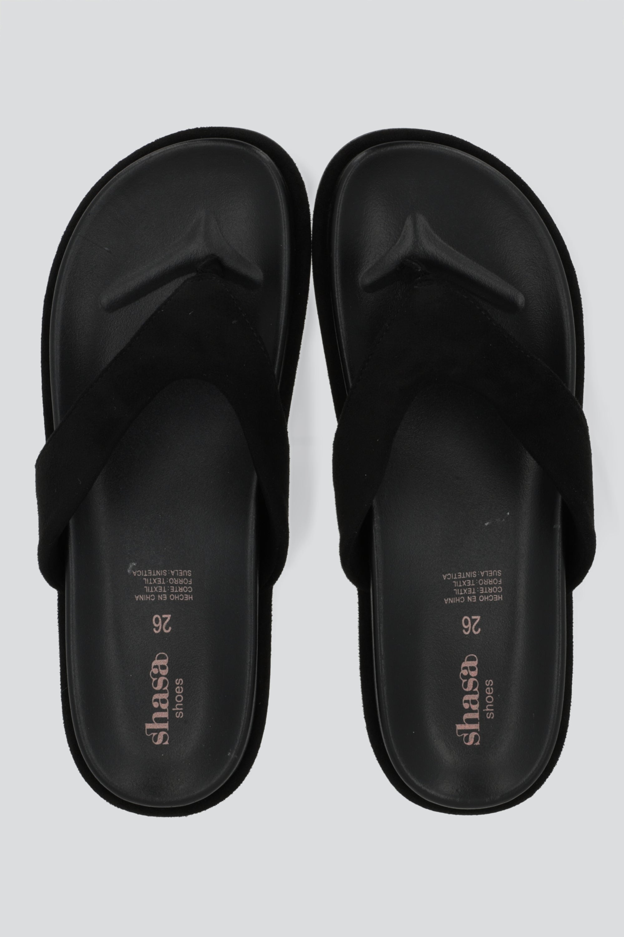 Sandalia pata de gallo plataforma NEGRO