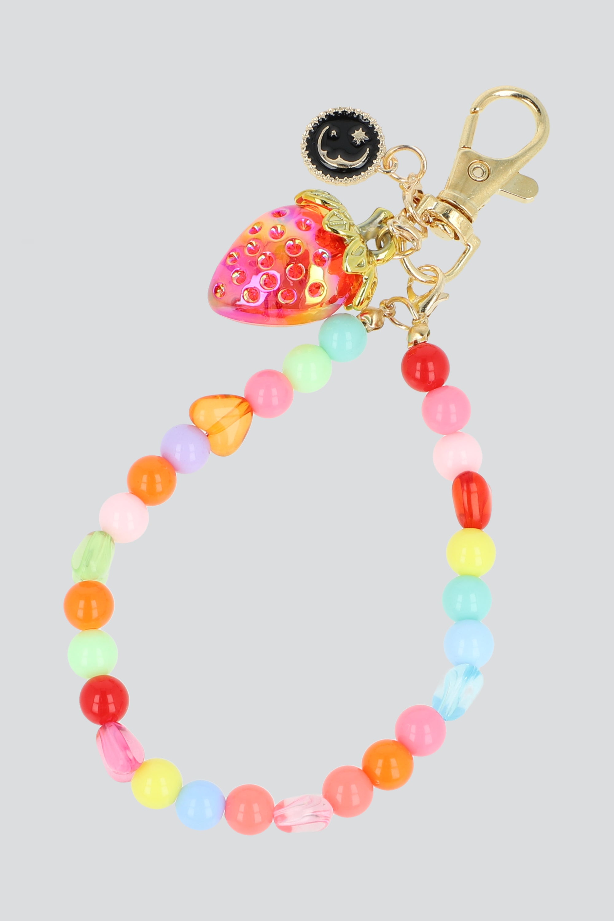 Llavero cuentas fresa MULTICOLOR