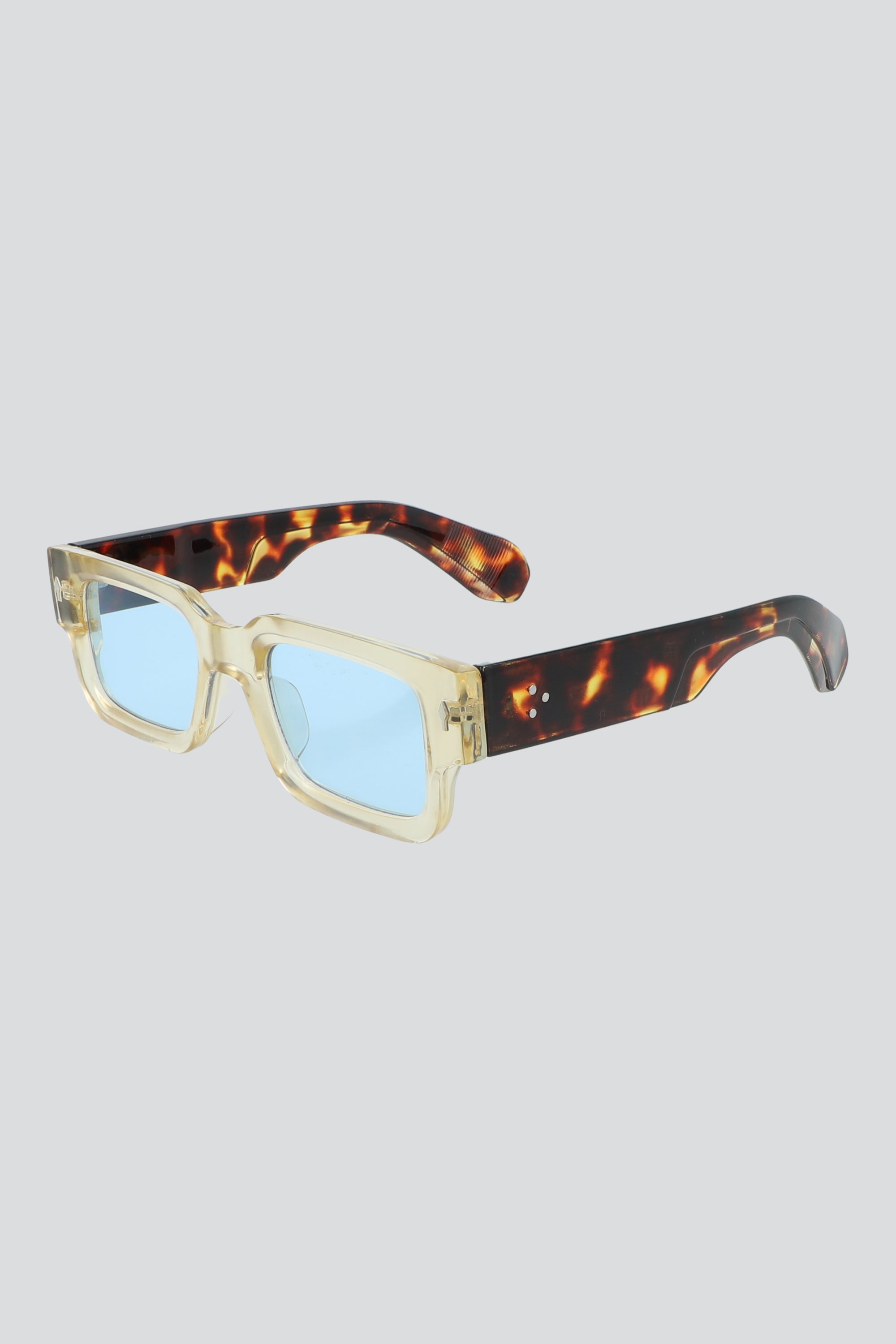 Lentes rectángulo carey AZUL