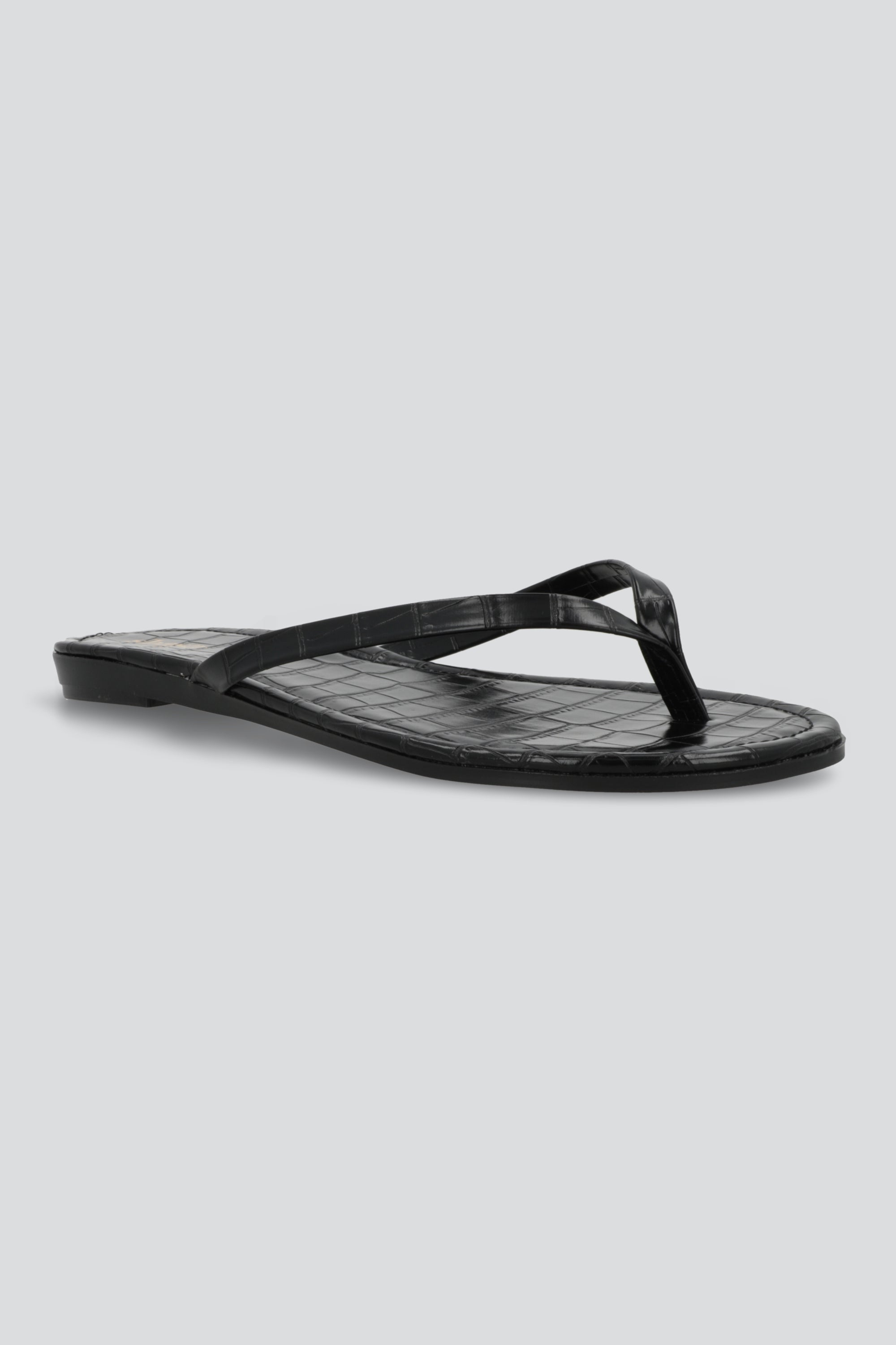 Sandalia pata de gallo croco NEGRO