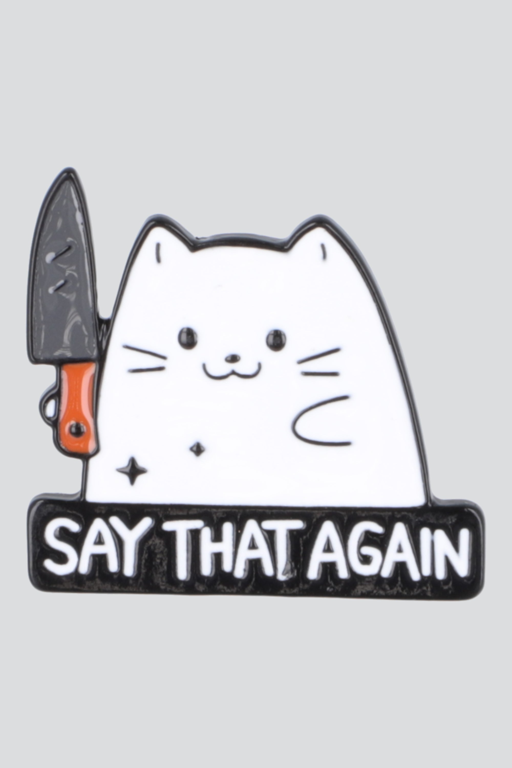 Pin gato say that again BLANCO