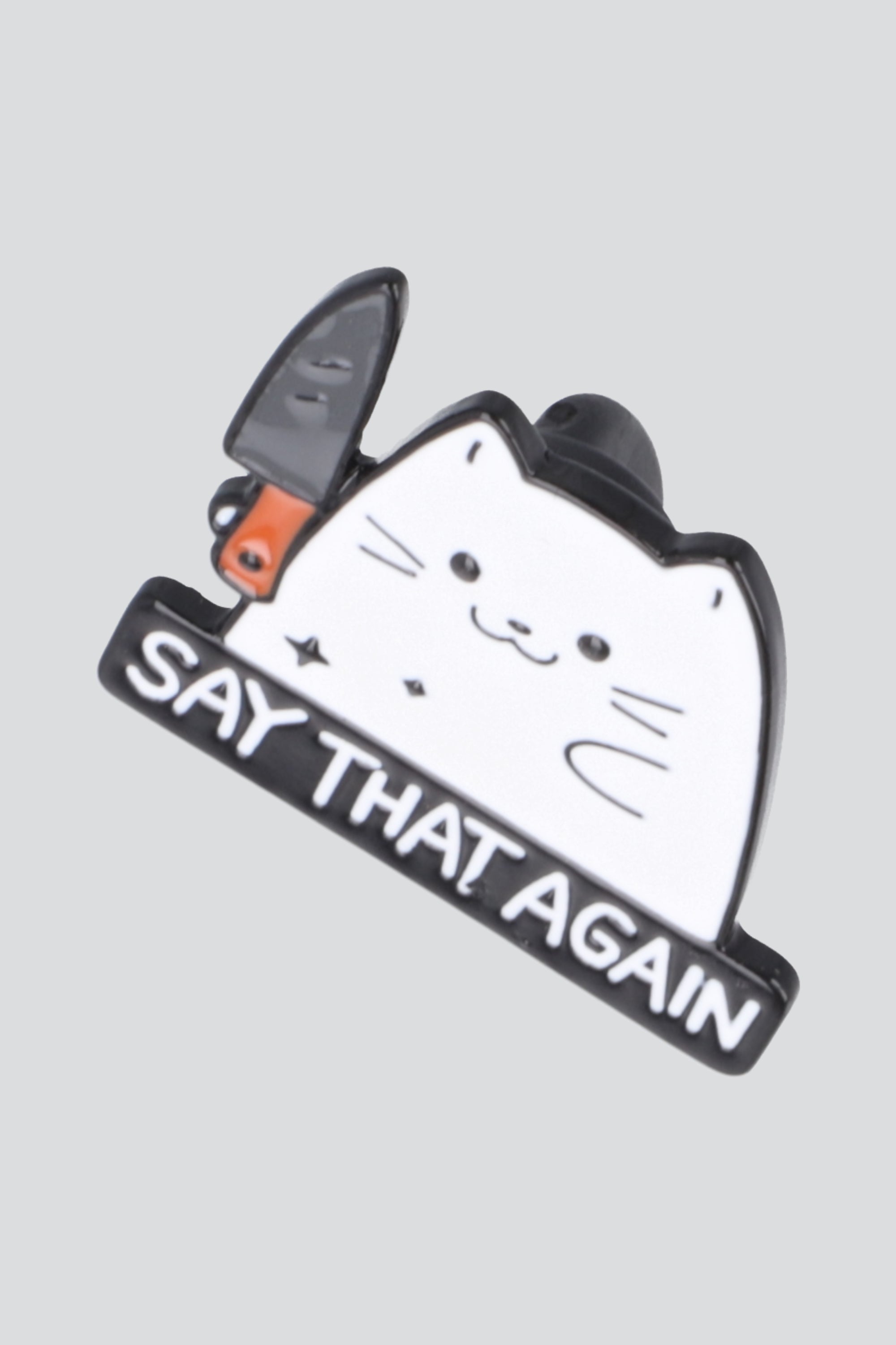 Pin gato say that again BLANCO