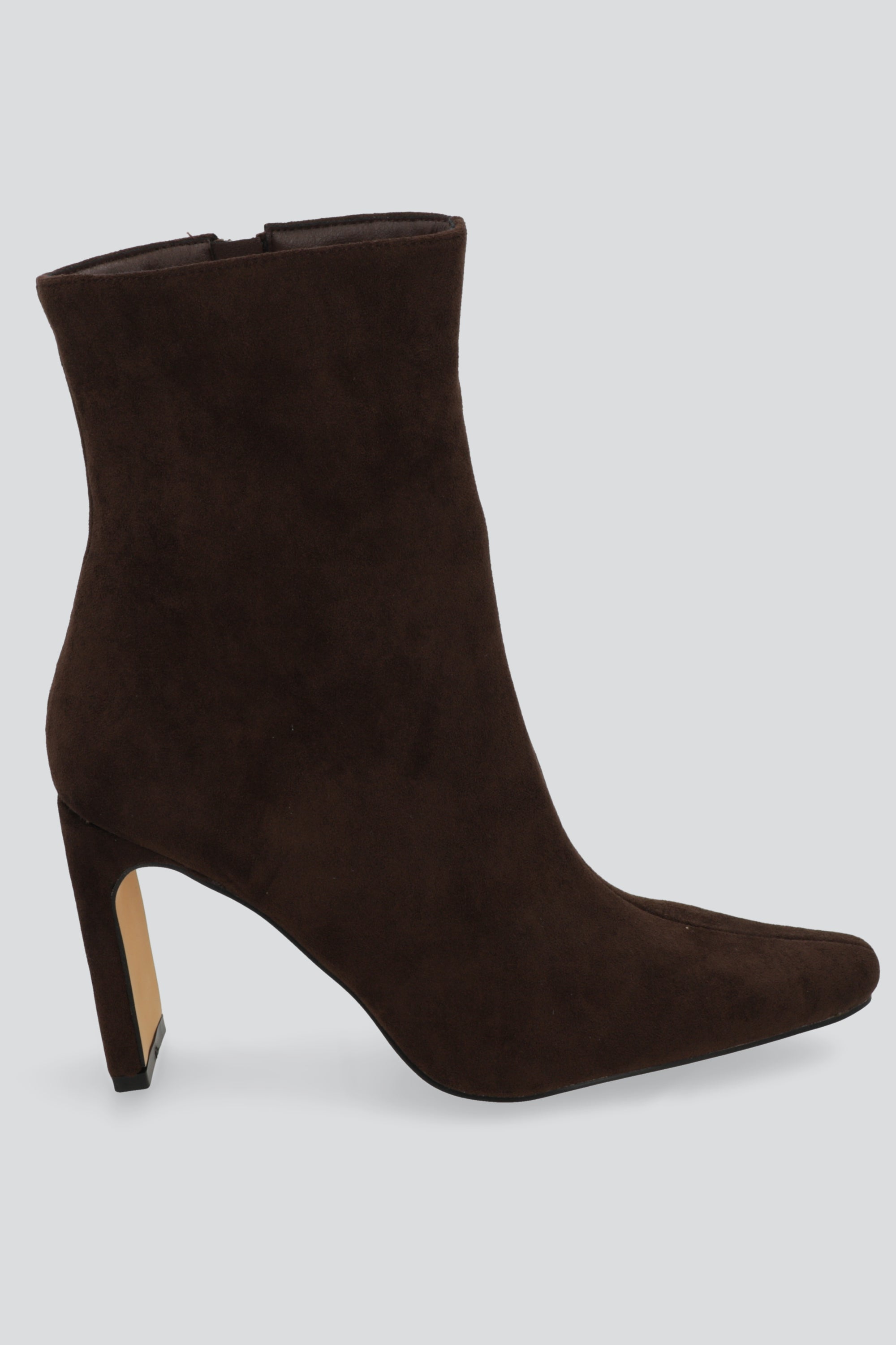 Botin puntal tacon plano CAFE