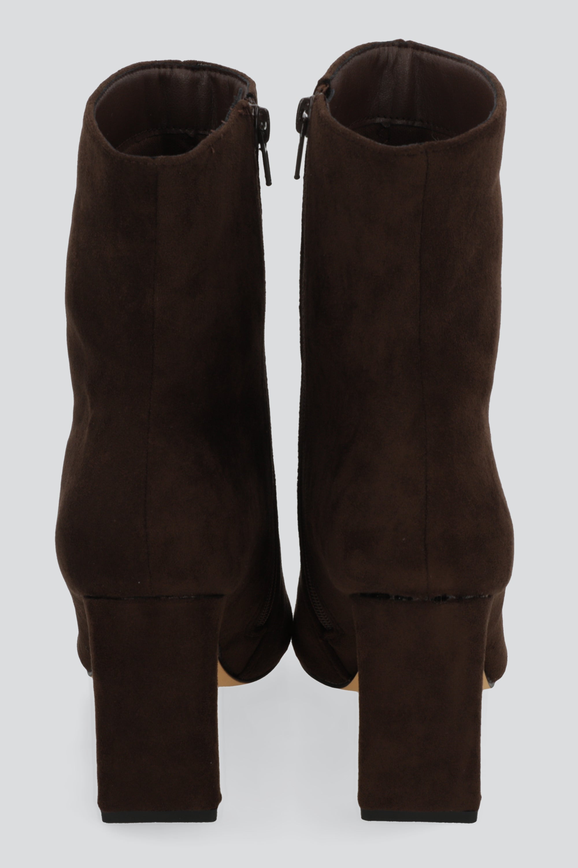 Botin puntal tacon plano CAFE