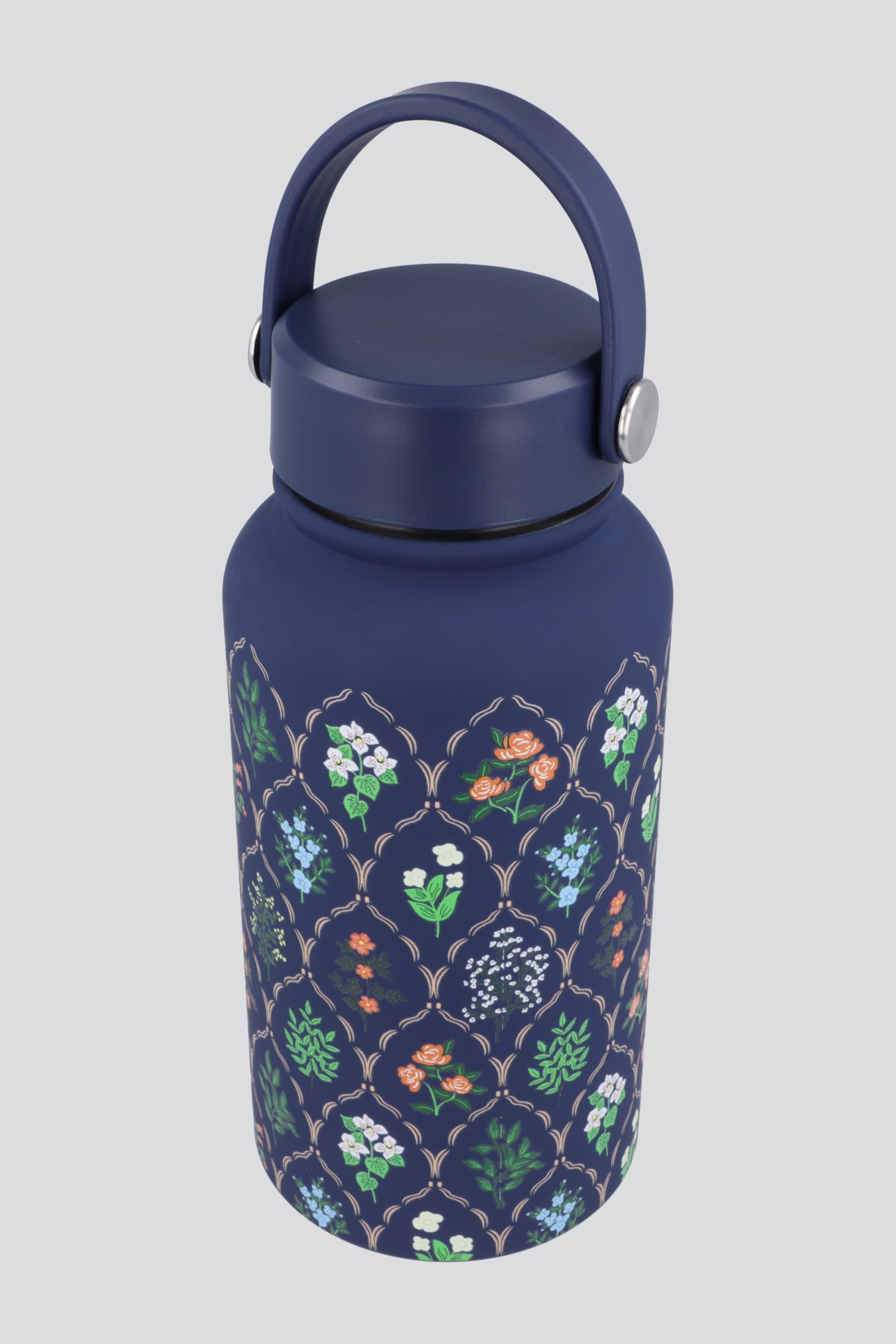 Termo rombos florales 650ml MARINO