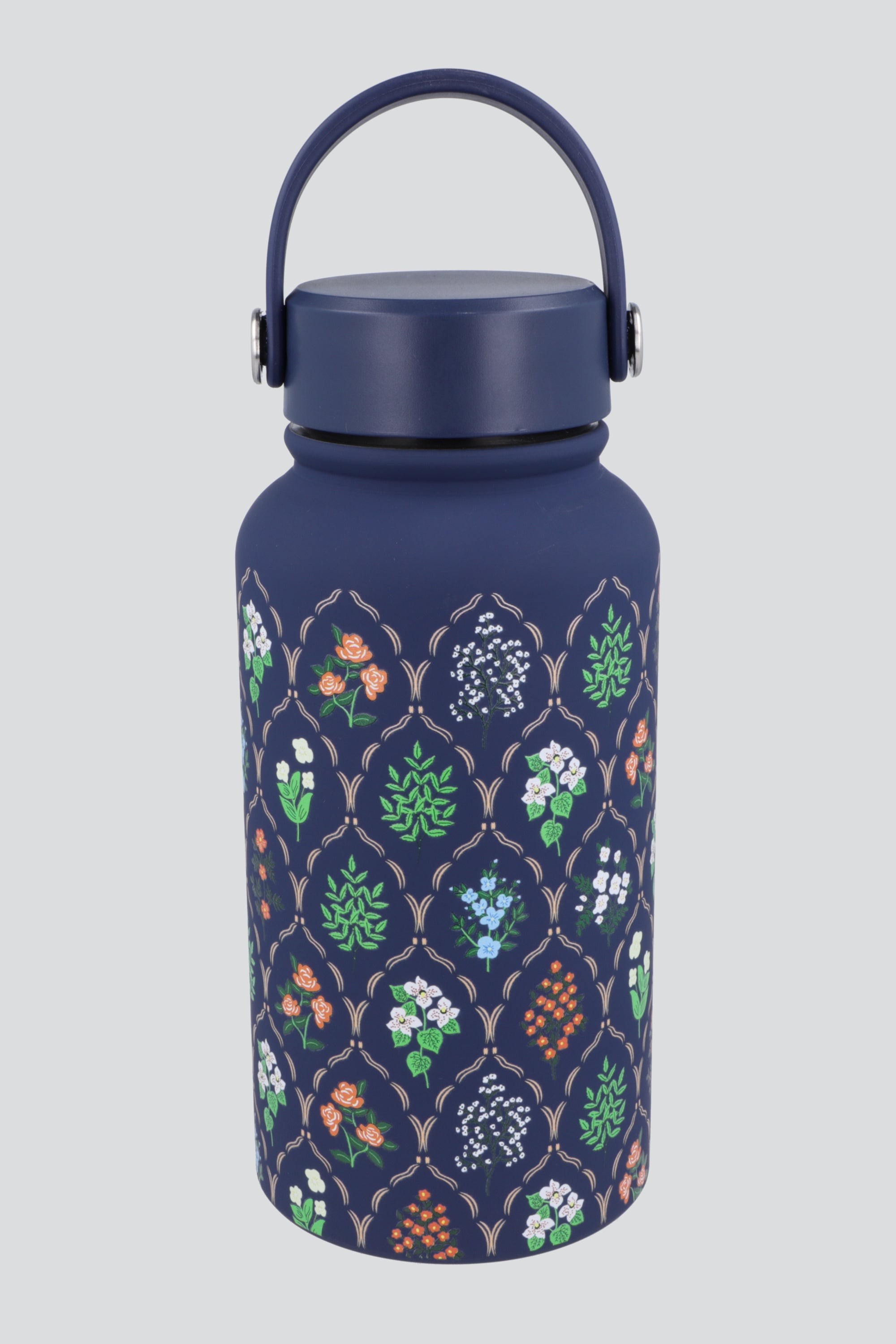 Termo rombos florales 650ml MARINO