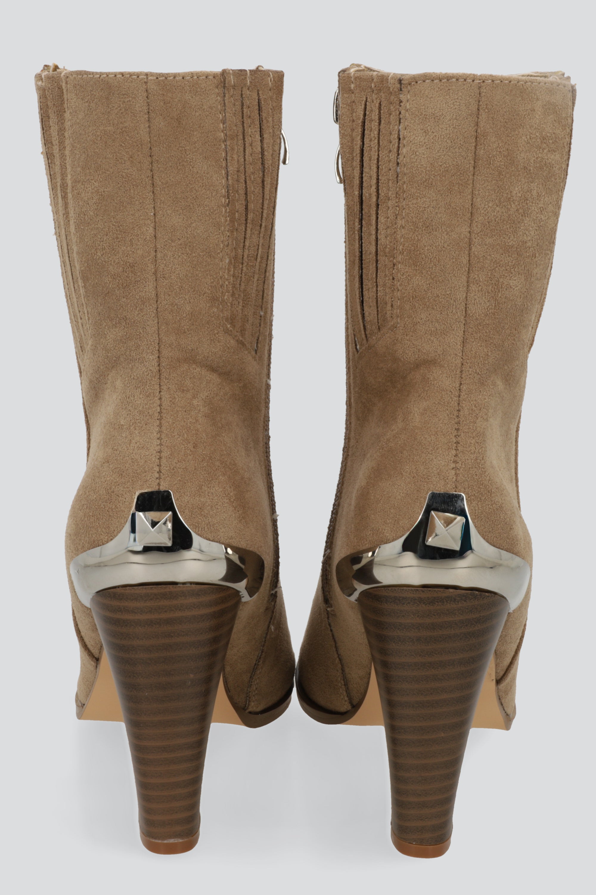 Botin vaquero detalles metálicos TAUPE