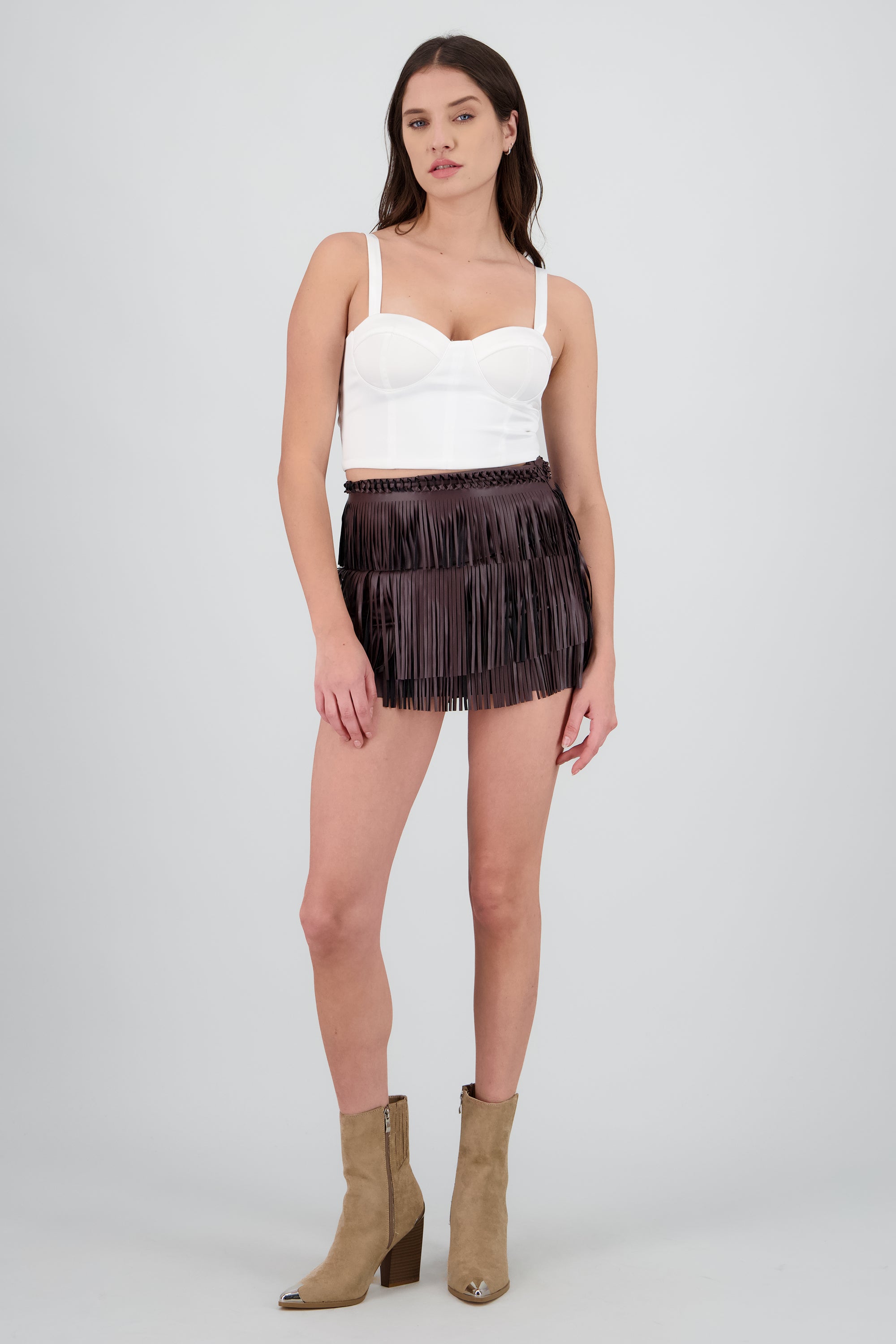 Botin vaquero detalles metálicos TAUPE