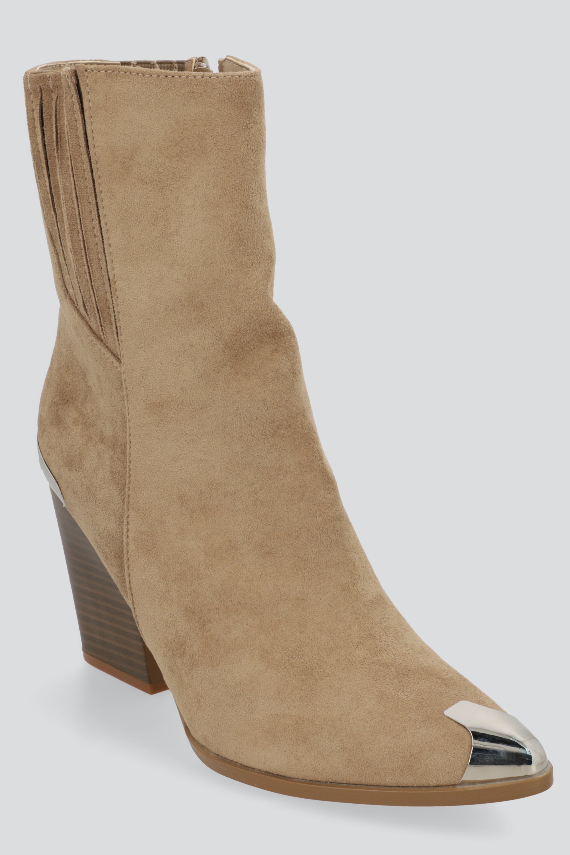 Botin vaquero detalles metálicos TAUPE