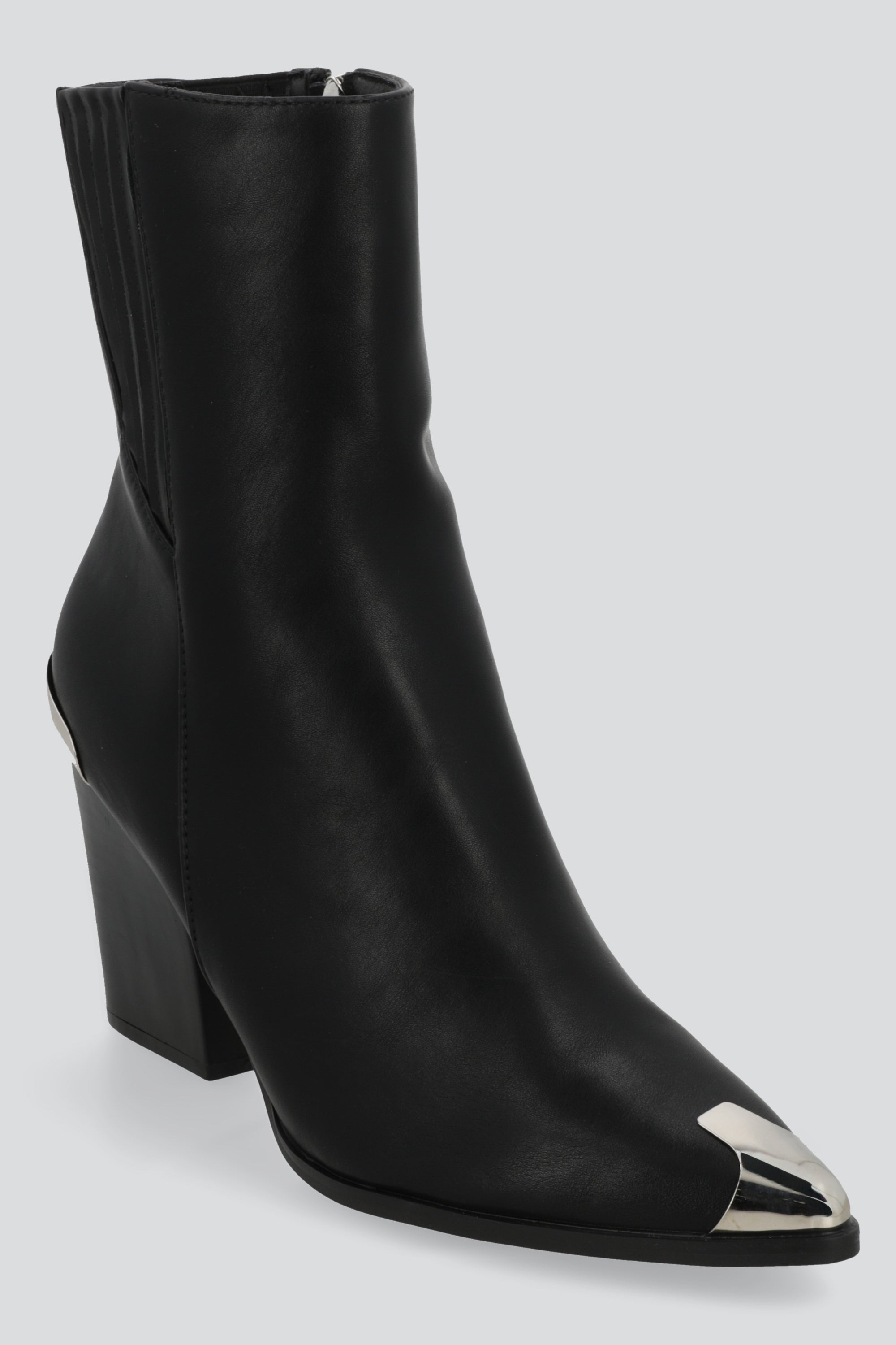 Botin vaquero detalles metálicos NEGRO