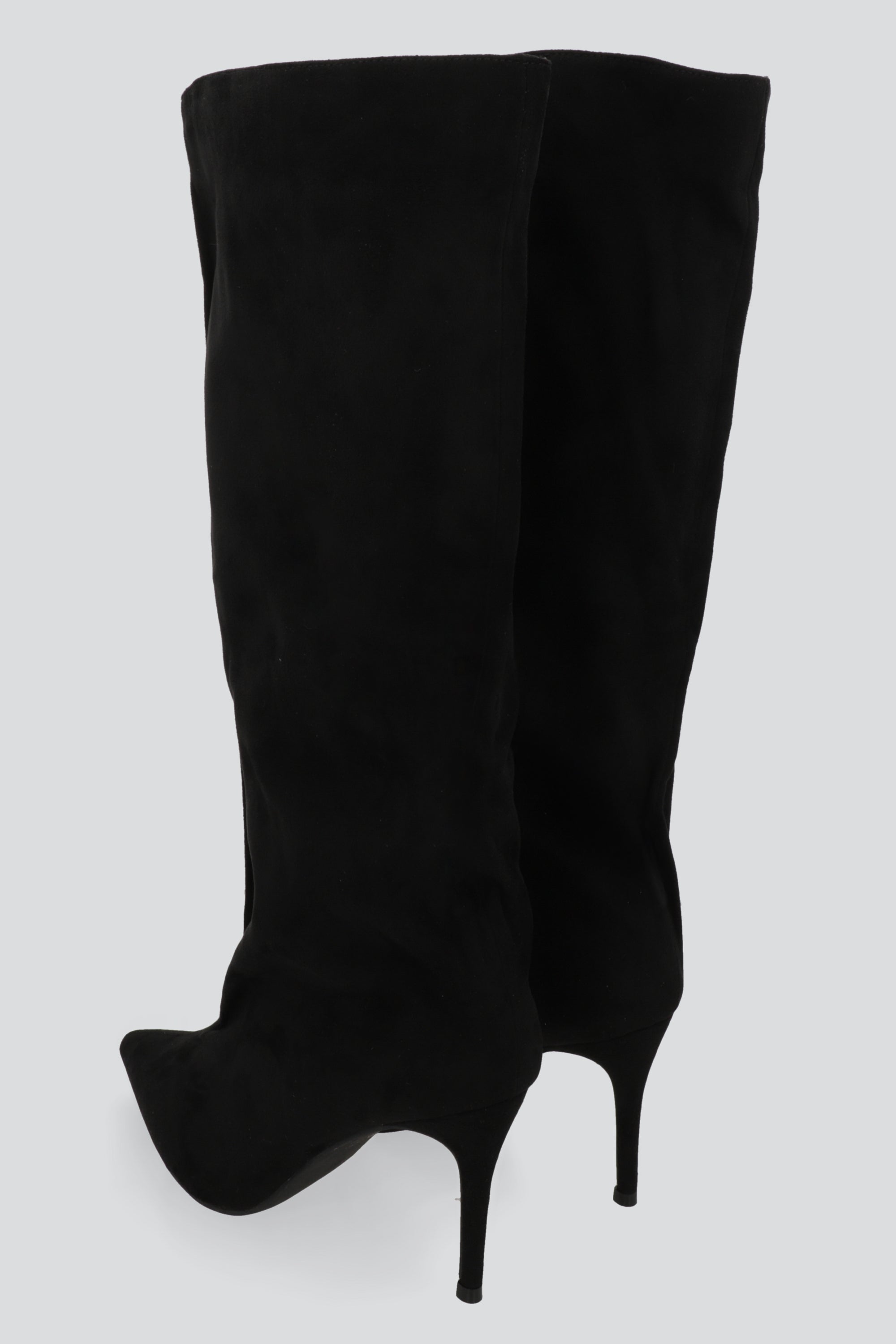 Bota larga bucket gamuza NEGRO