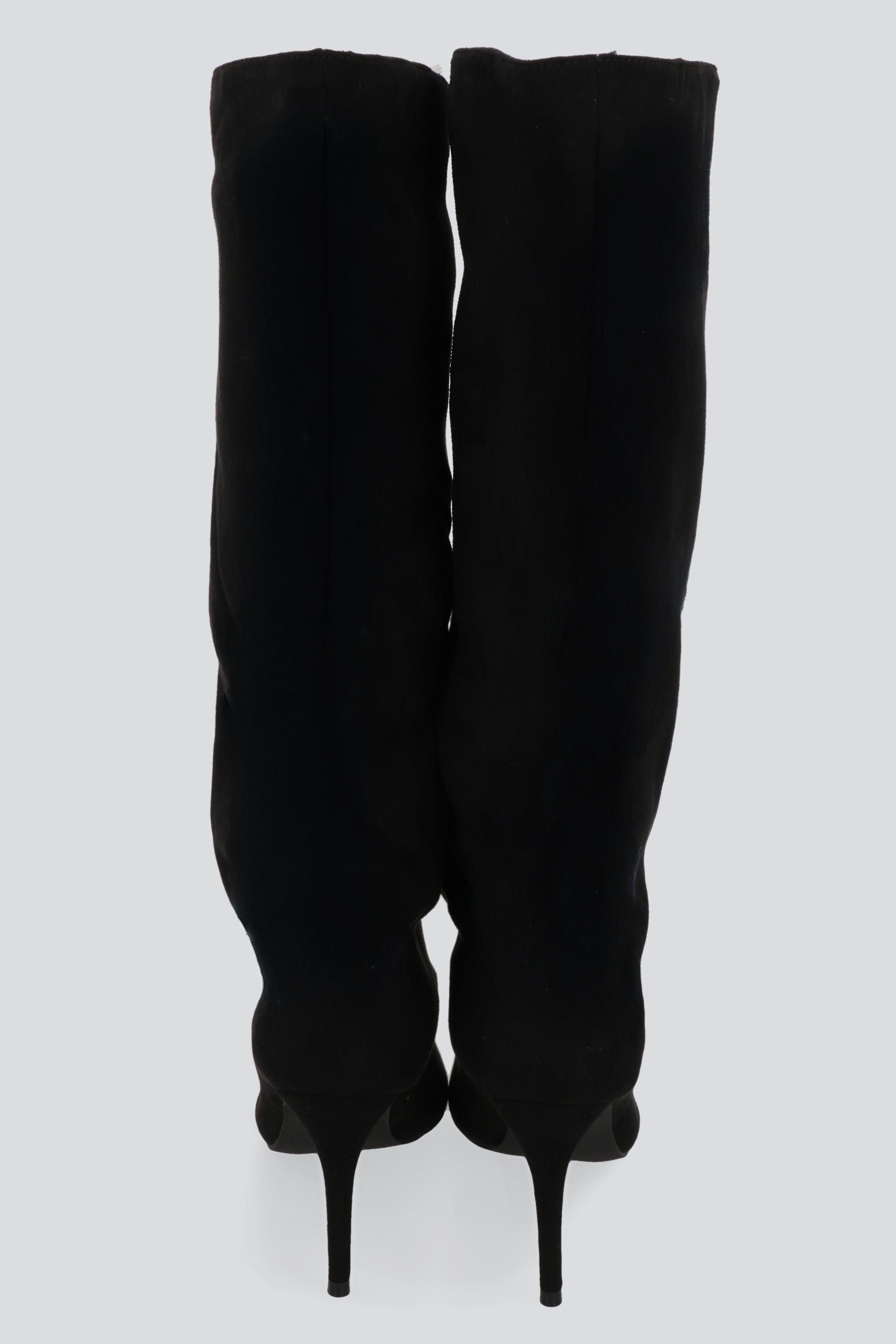 Bota larga bucket gamuza NEGRO