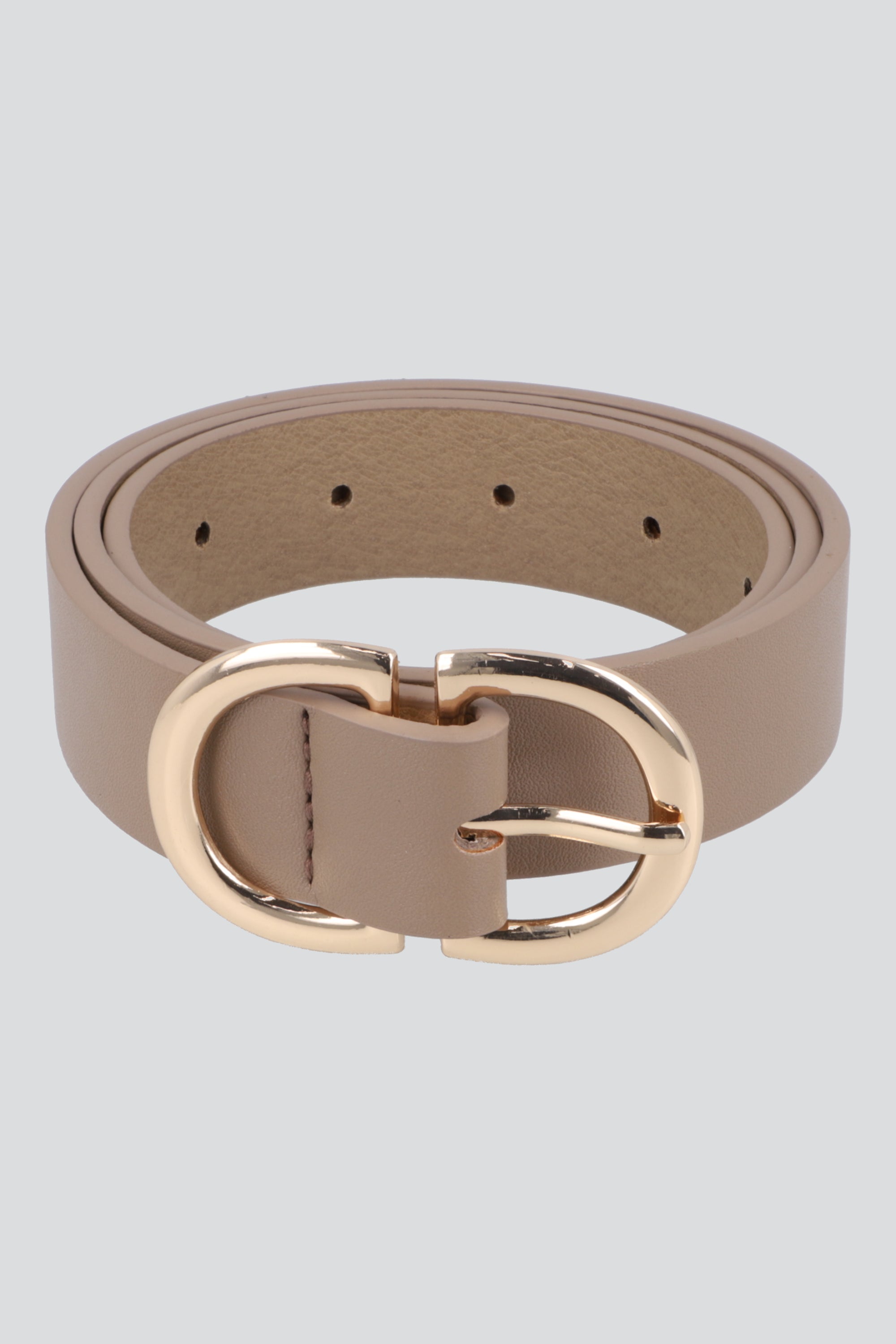 Cinturon sencillo doble hebilla TAUPE