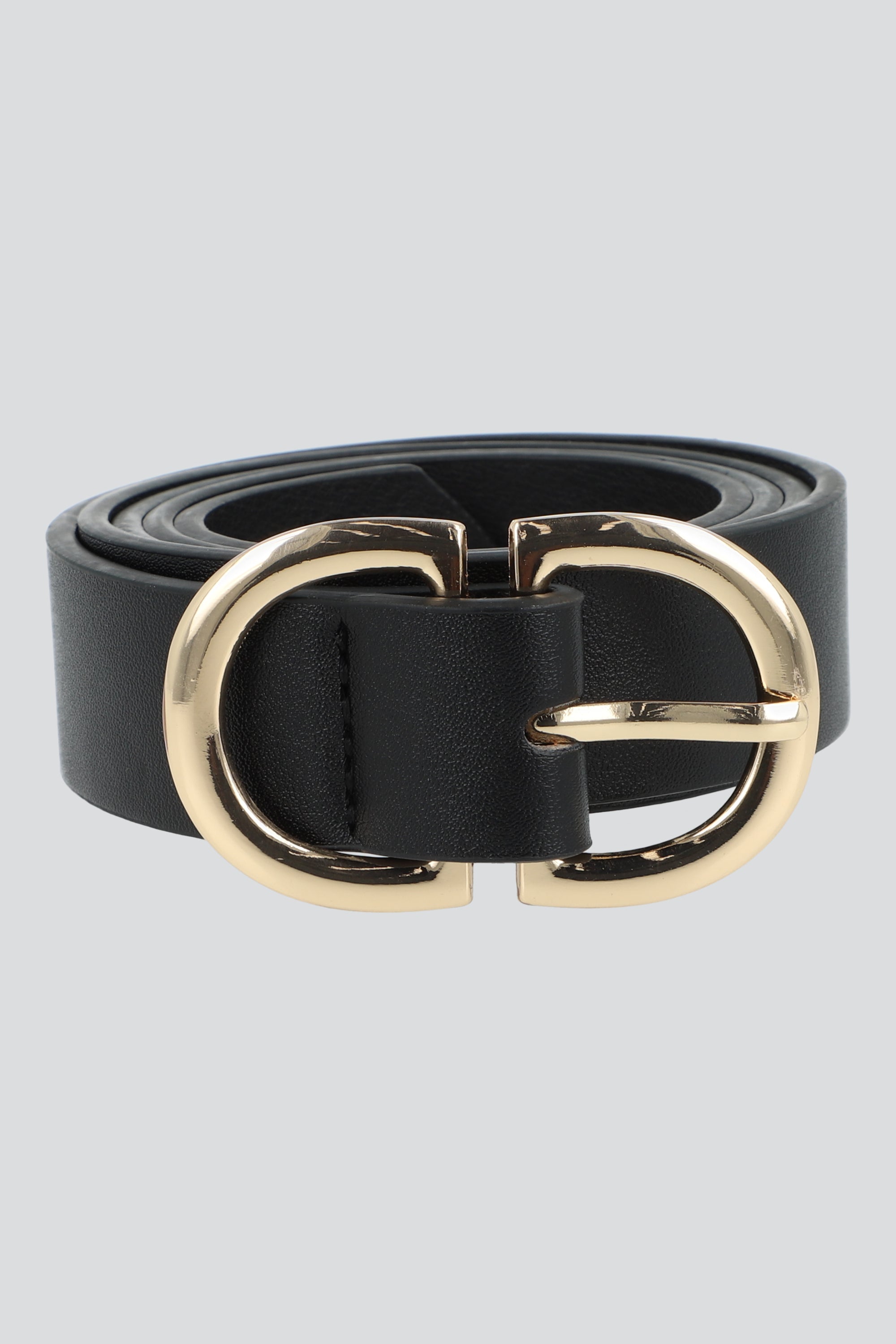 Cinturon sencillo doble hebilla NEGRO