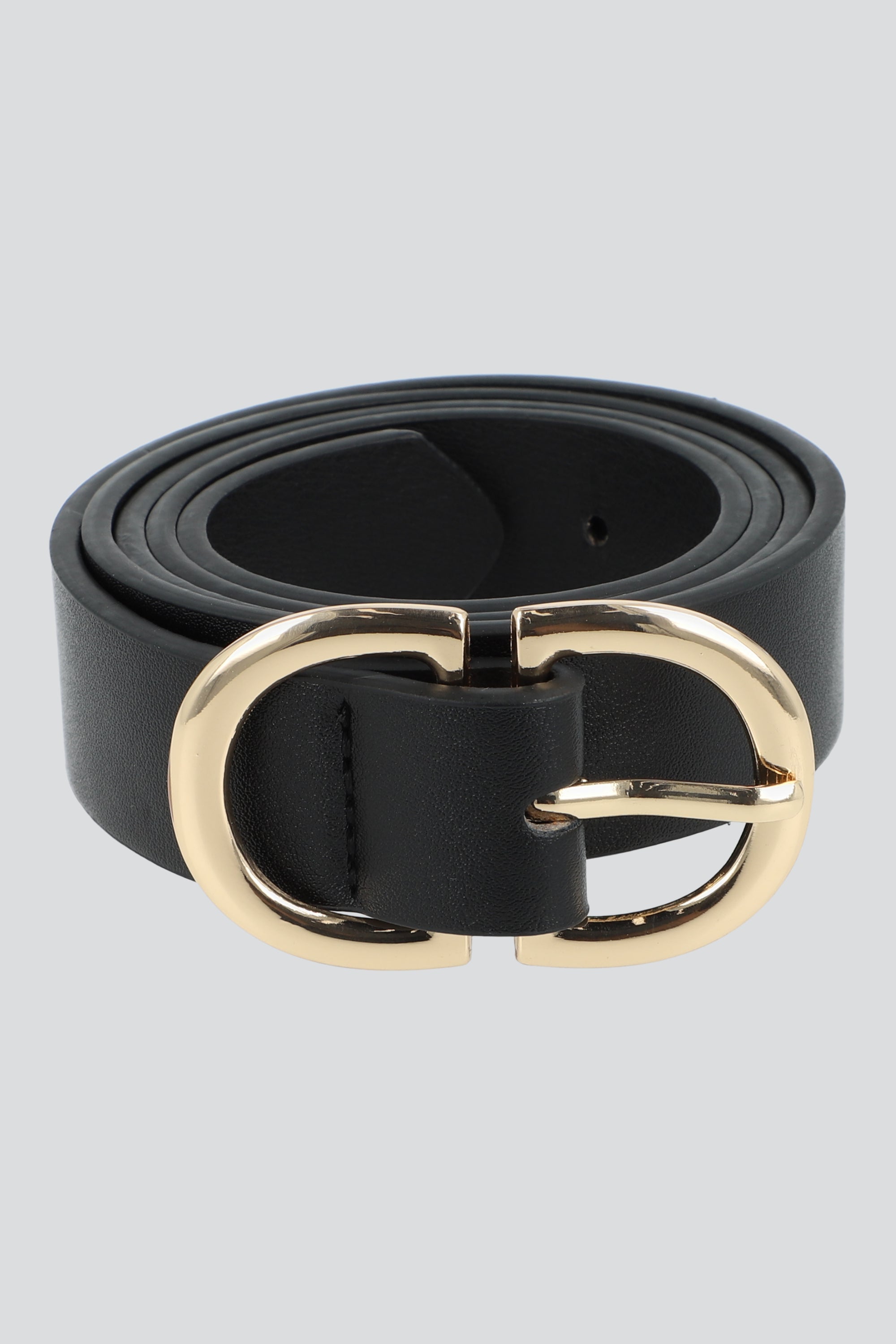 Cinturon sencillo doble hebilla NEGRO