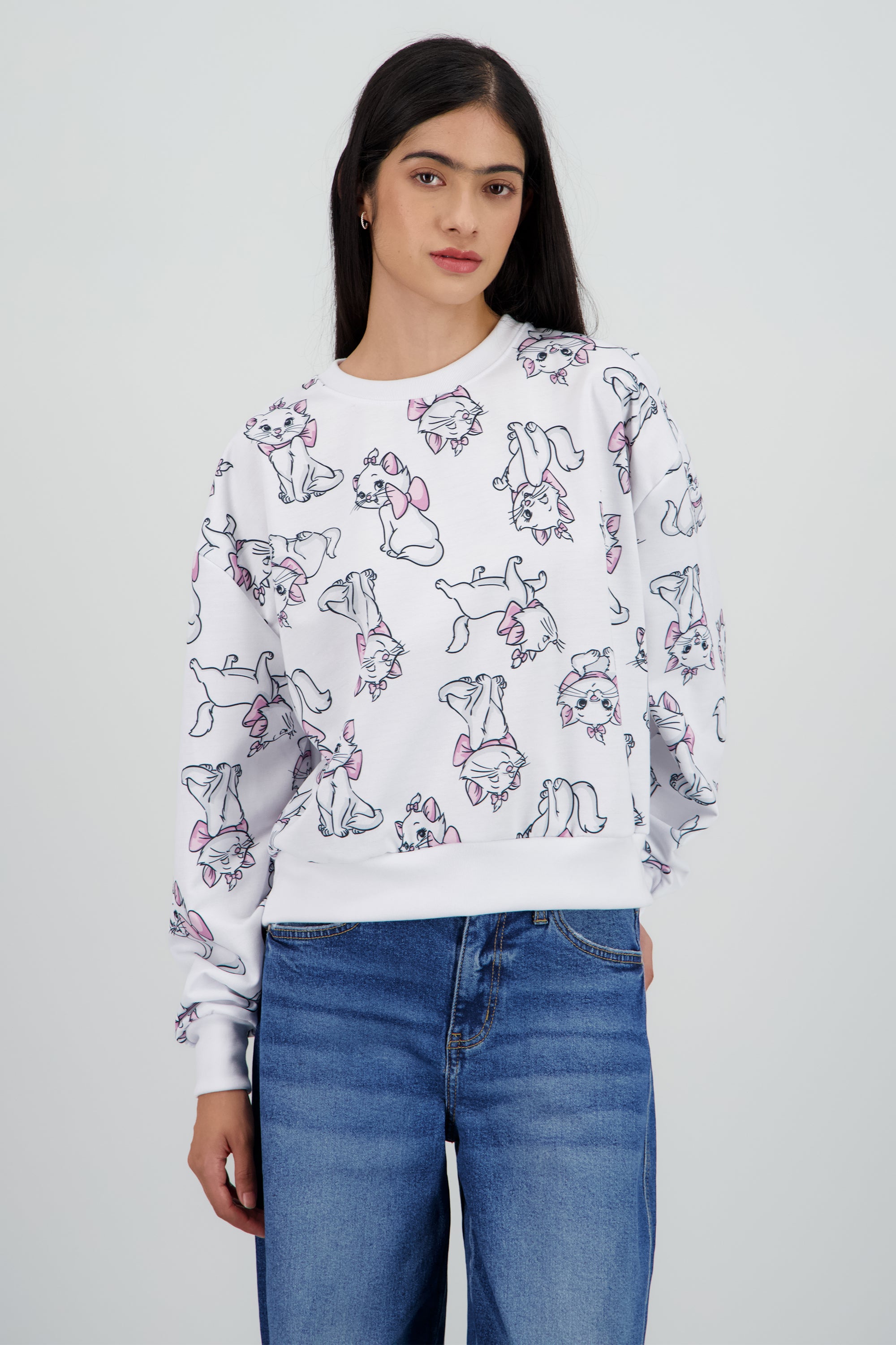 Sudadera Marie full print HUESO