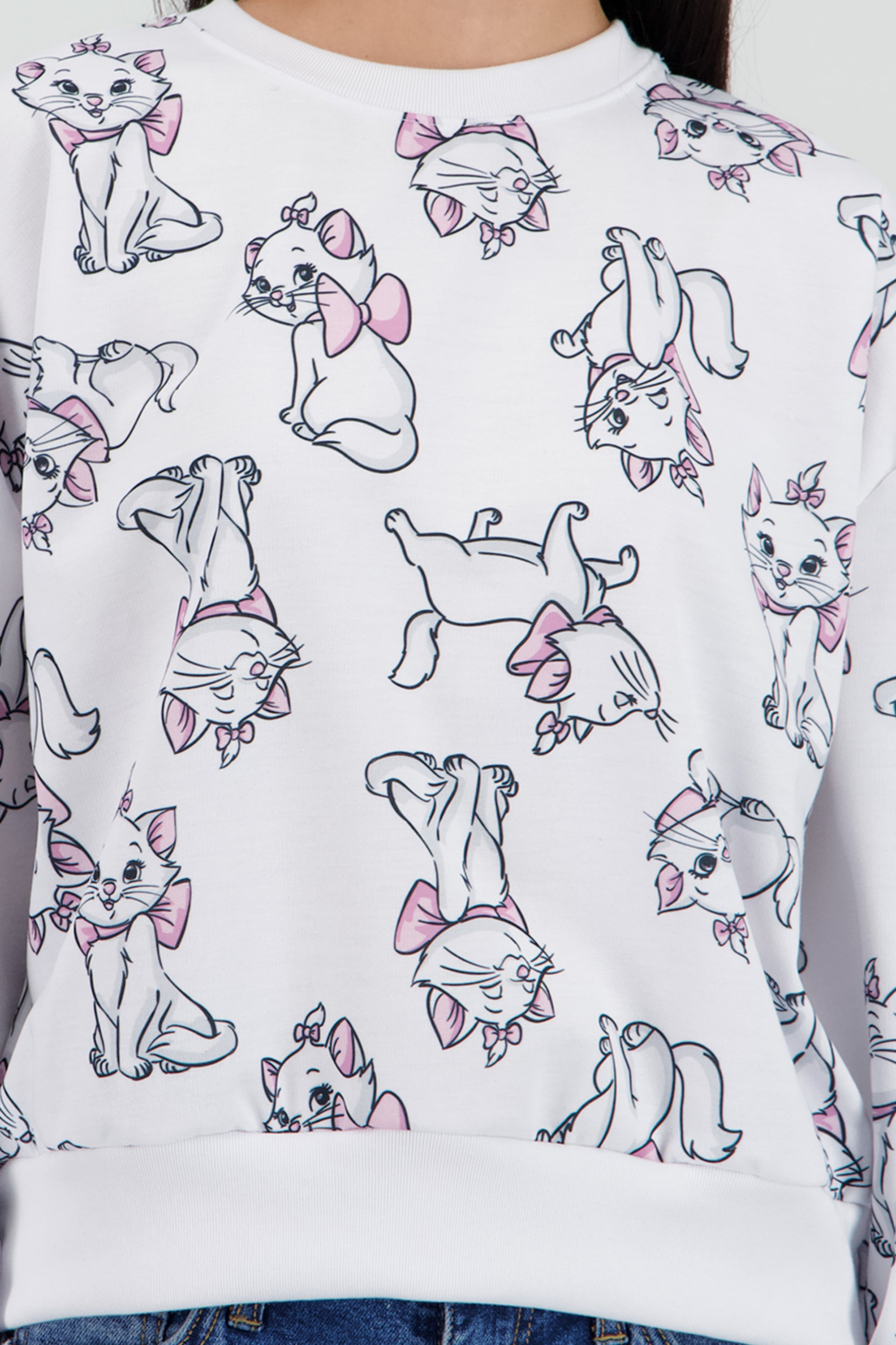 Sudadera Marie full print HUESO