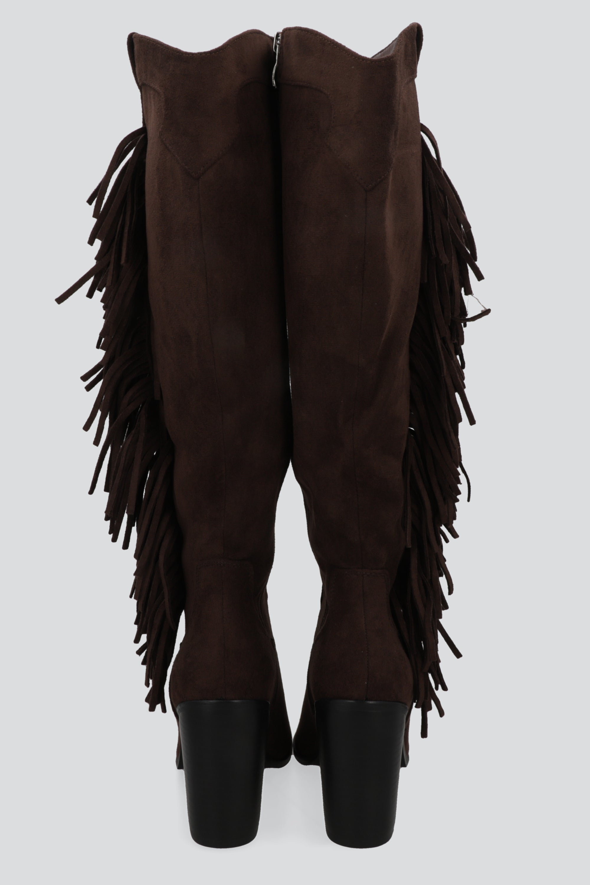 Bota vaqura gamuzina flecos CHOCOLATE