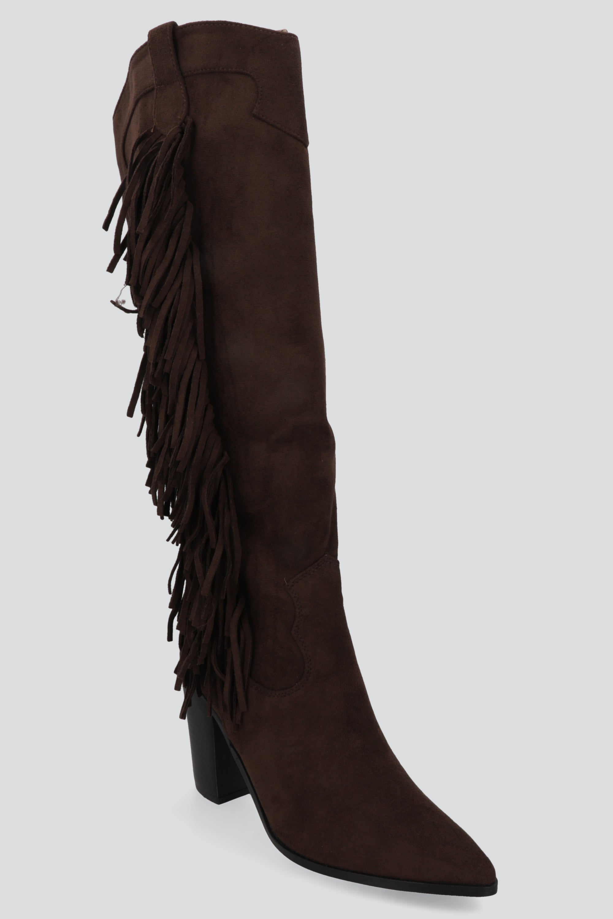 Bota vaqura gamuzina flecos CHOCOLATE