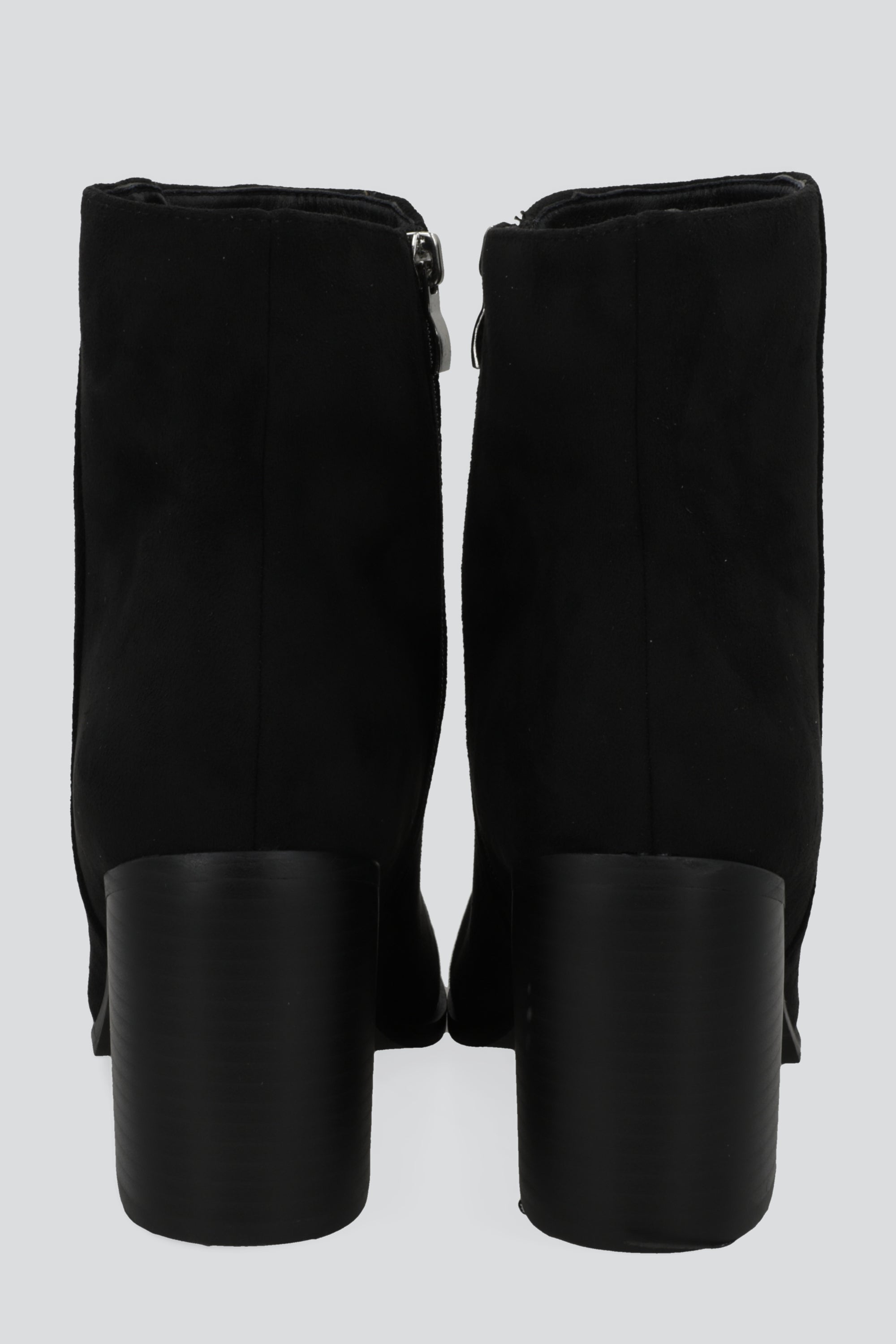 Bota punta cuadrada metalica NEGRO