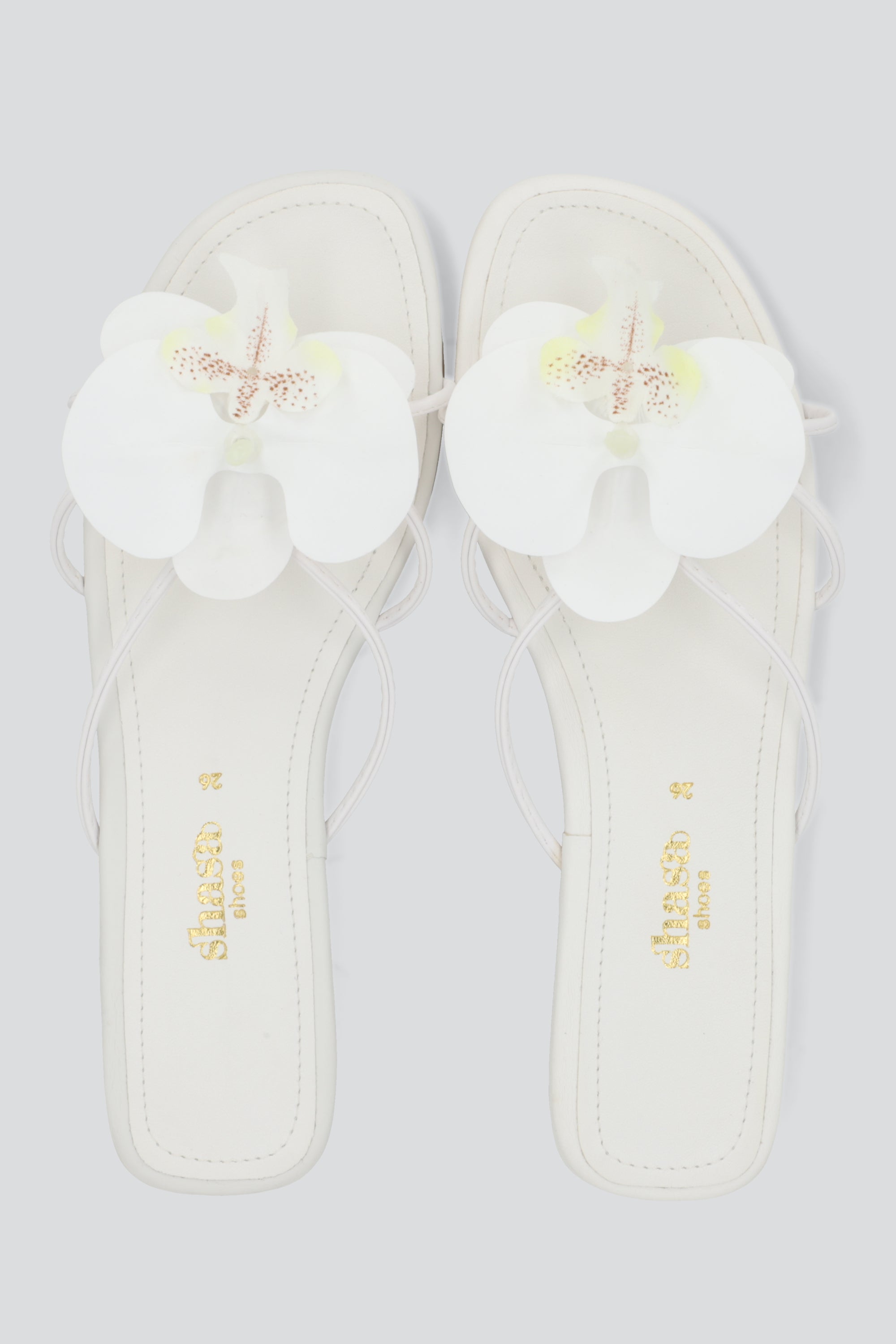 Sandalia tiras orquidea BLANCO