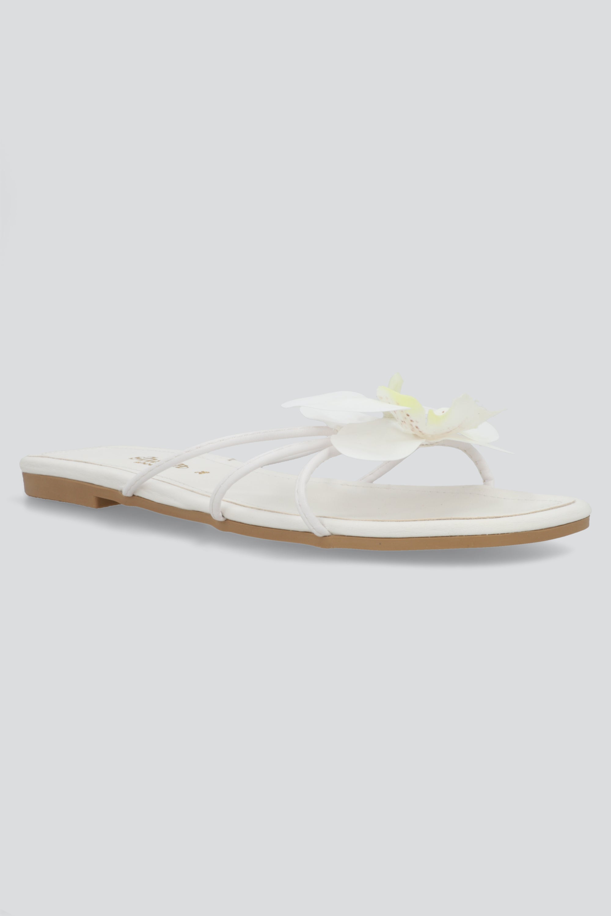 Sandalia tiras orquidea BLANCO