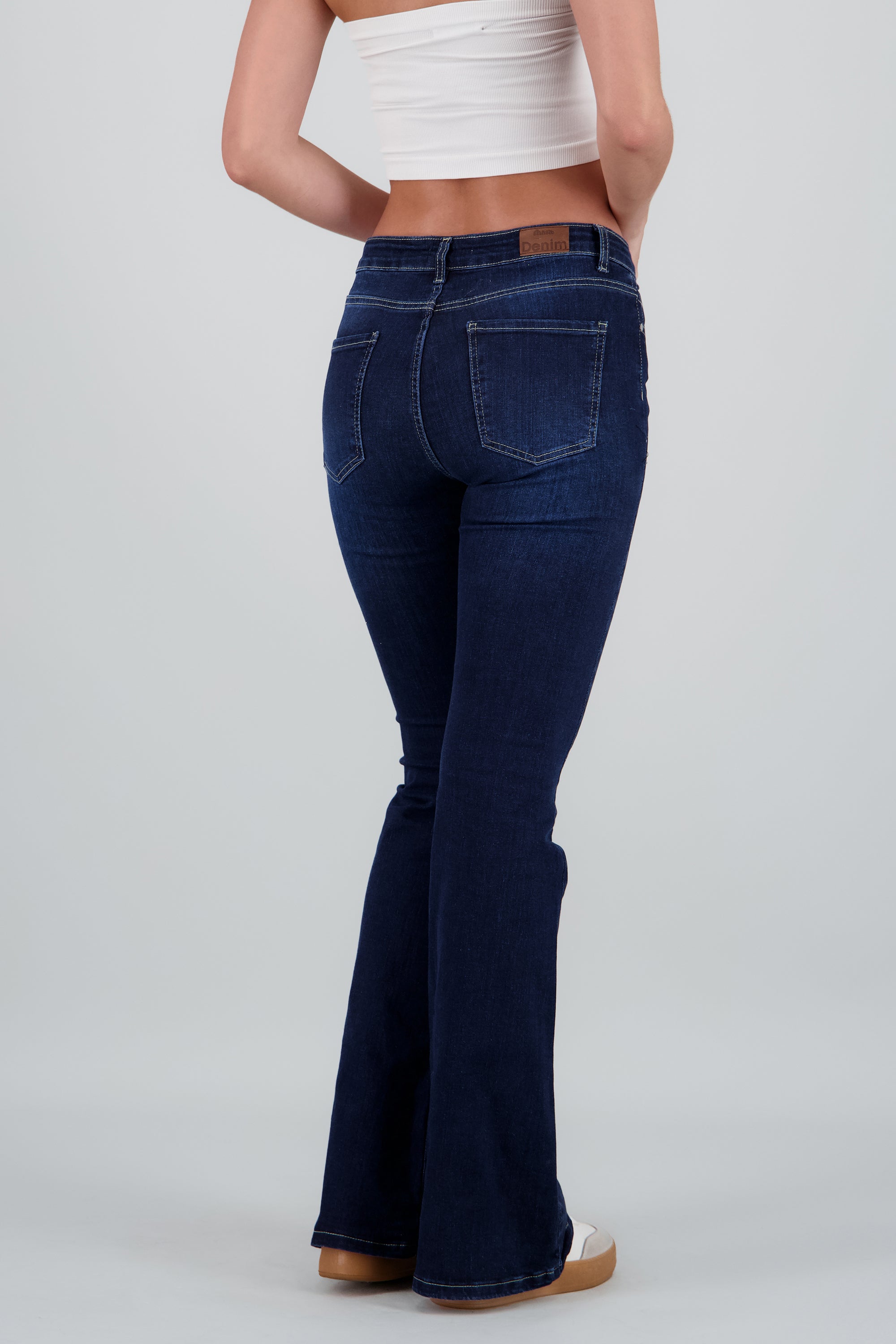 Jeans flare mid rise INDIGO