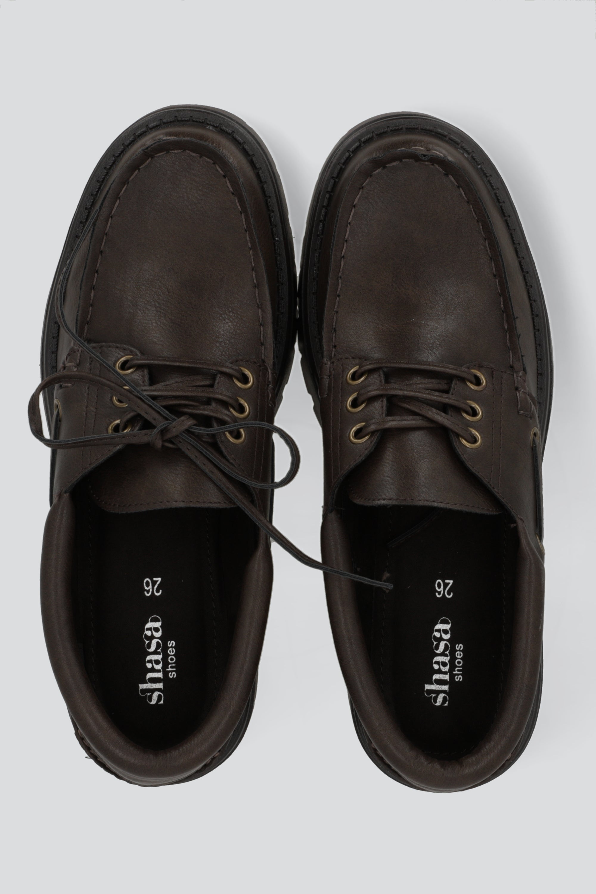 Mocasin estilo nautico chunky CAFE