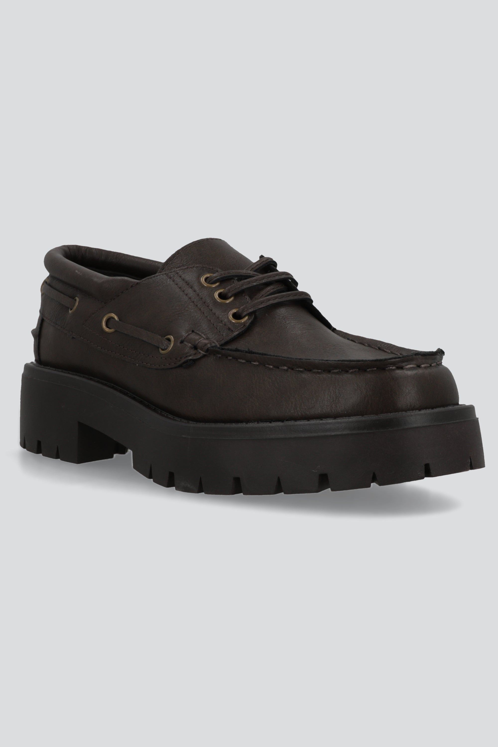 Mocasin estilo nautico chunky CAFE
