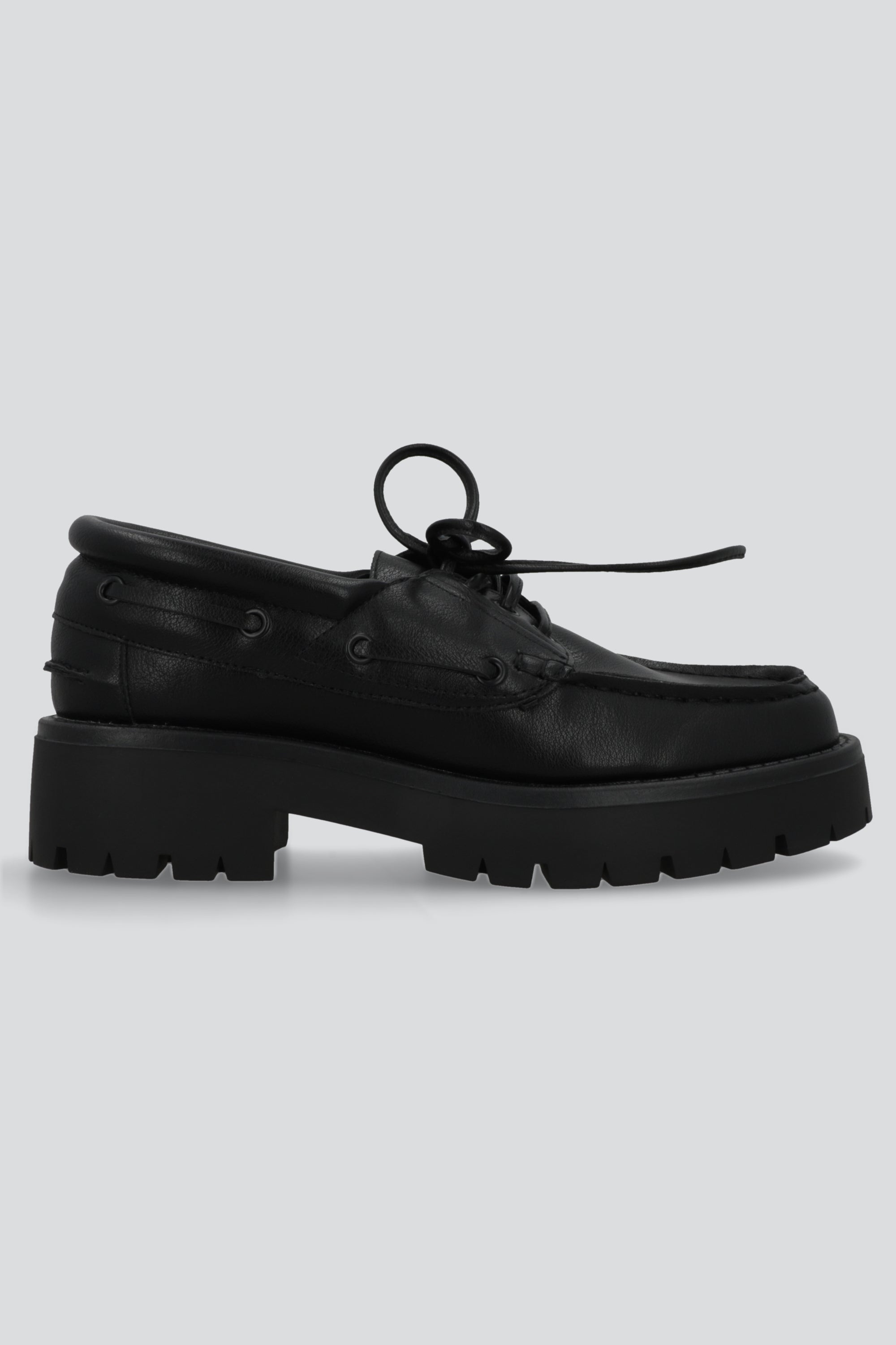Mocasin estilo nautico chunky NEGRO