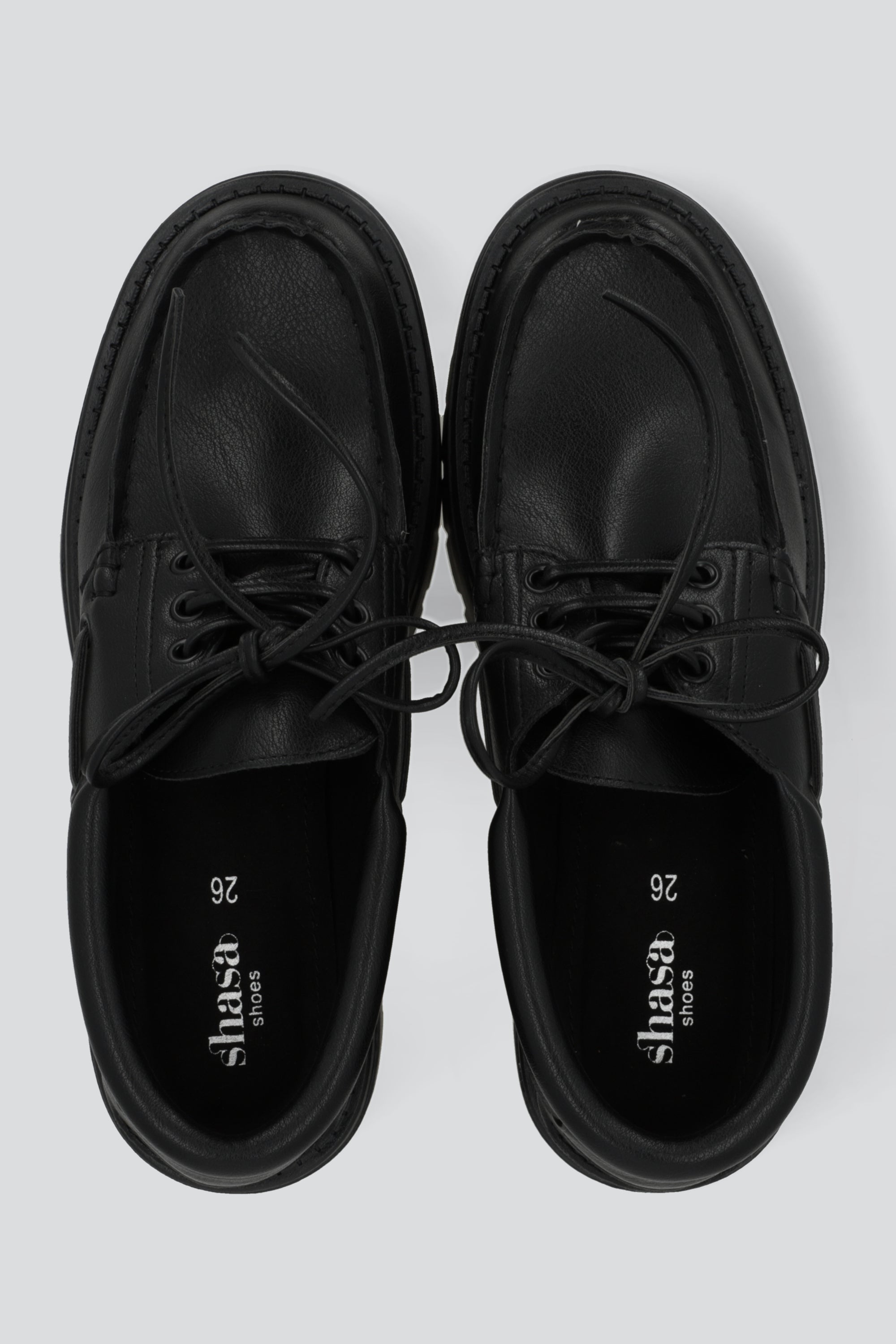 Mocasin estilo nautico chunky NEGRO