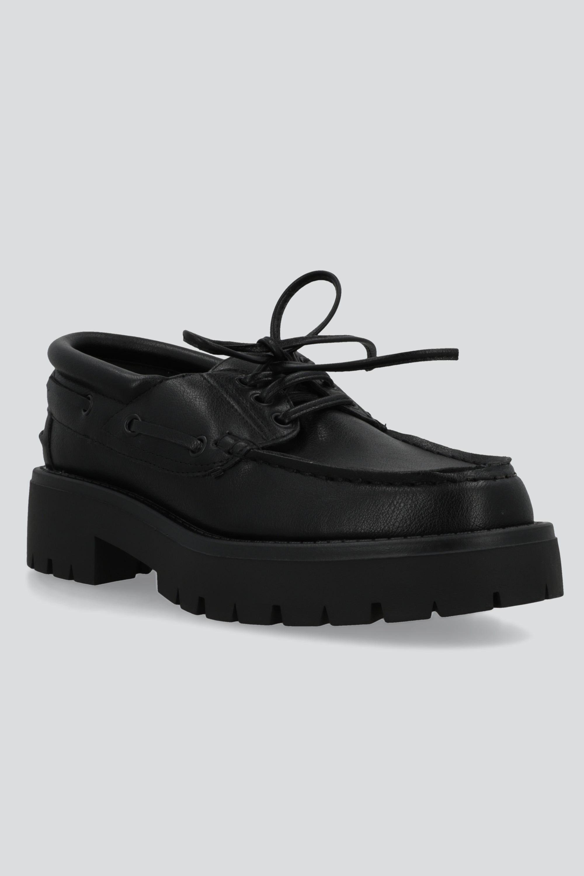 Mocasin estilo nautico chunky NEGRO