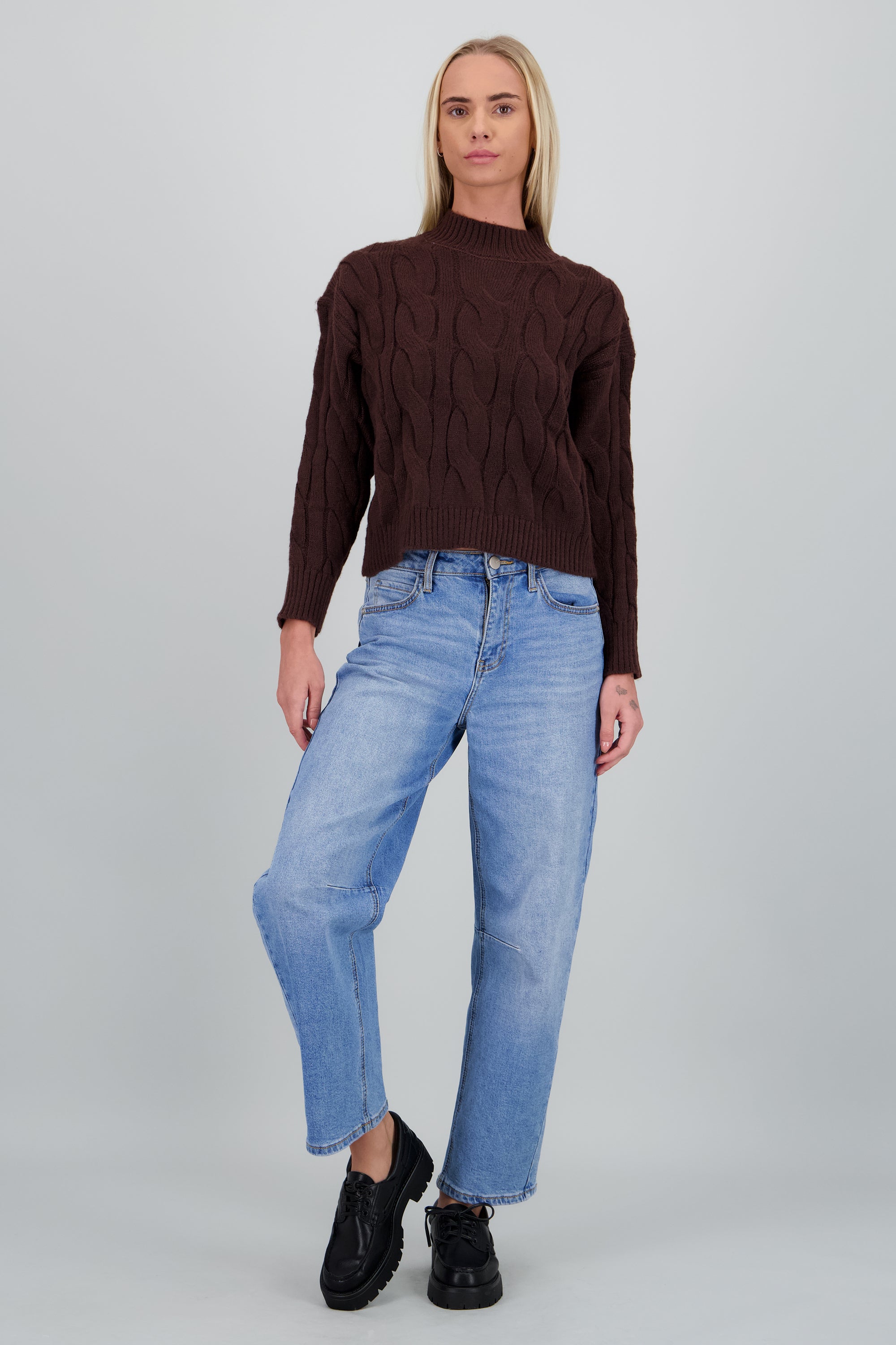 Mocasin estilo nautico chunky NEGRO