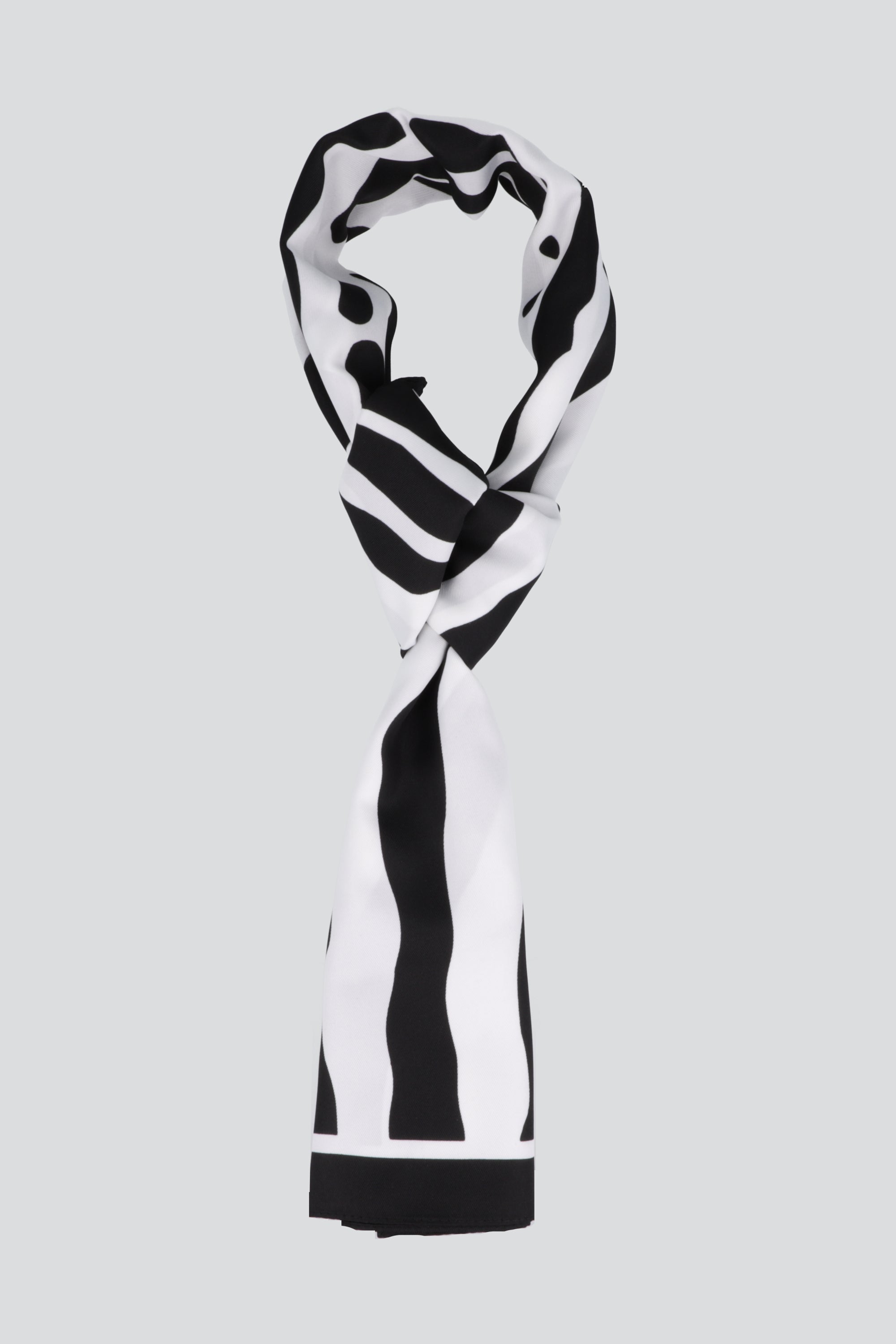 Pañuelo Animal Print Zebra NEGRO