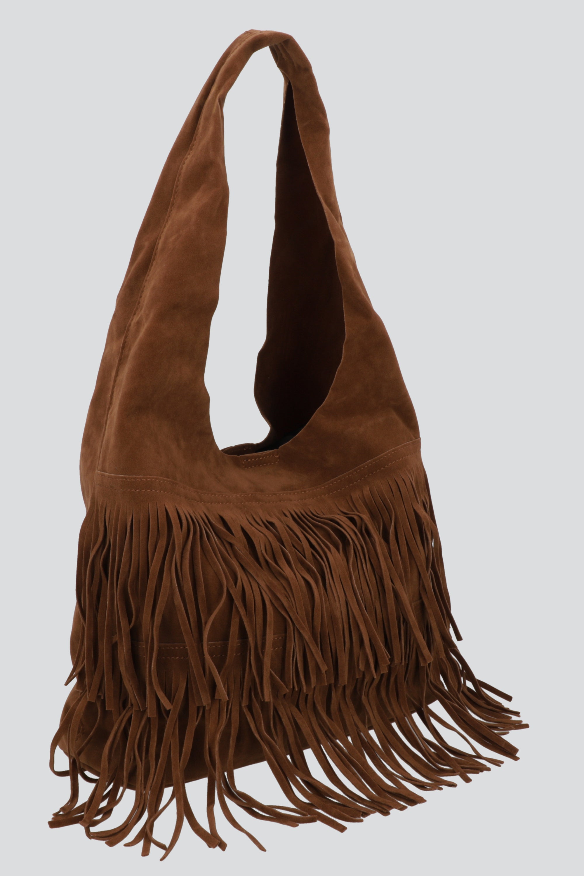 Bolsa Tote Doble Fila Flecos CAMELLO