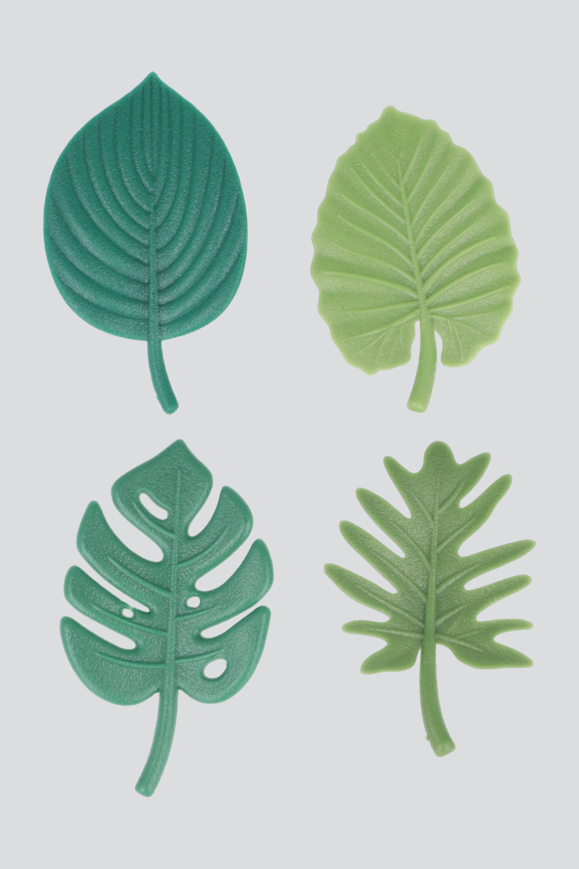 Set 4 Imanes Hoja Tropical VERDE
