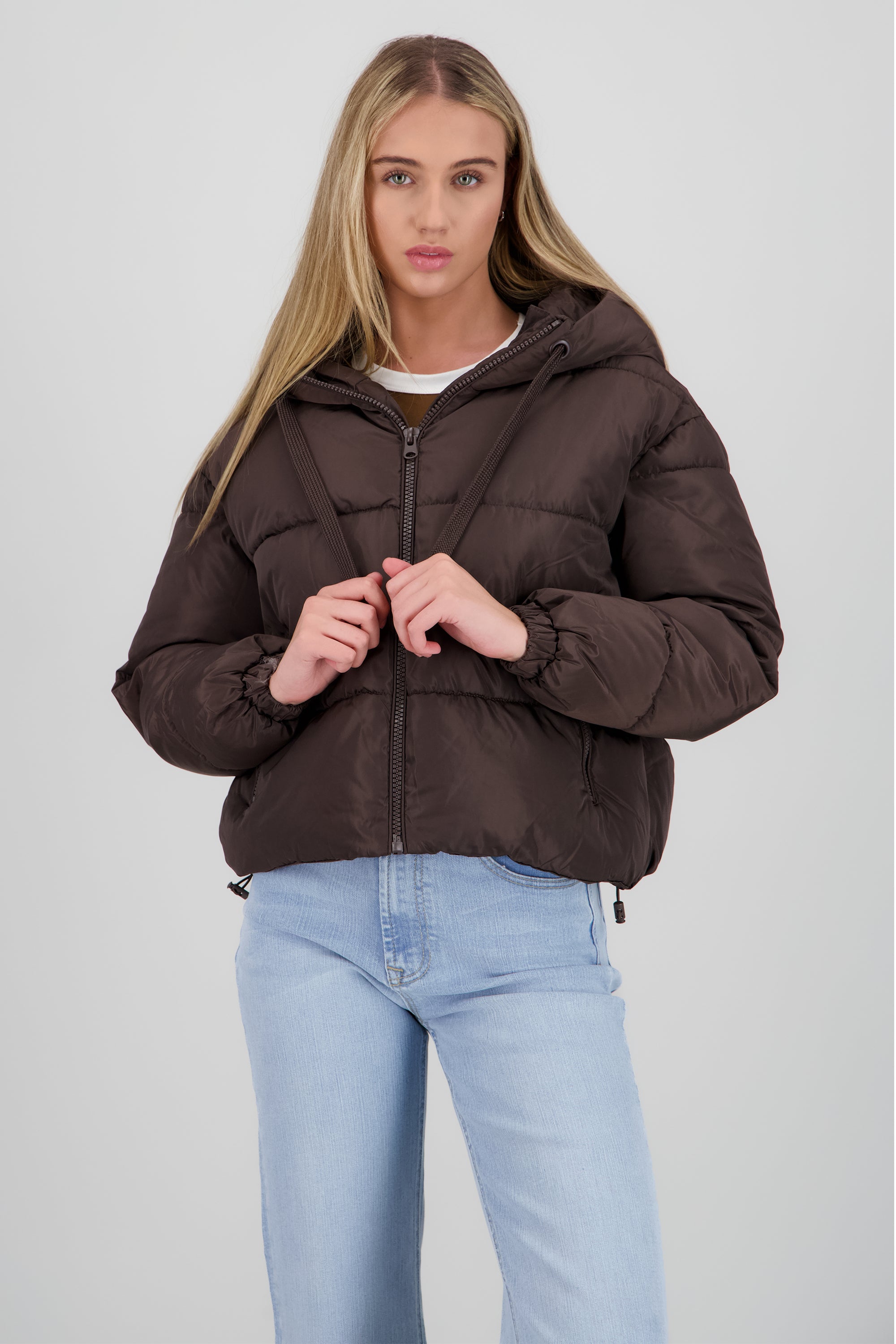 CHAMARRA LISA GORRO JARETA CHOCOLATE